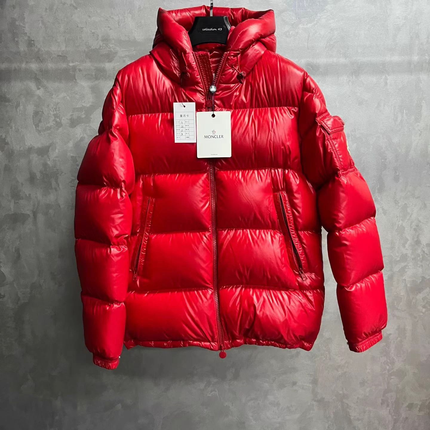 Moncler Moncler Red Logo Down Jacket Women's Size 4 Size XL / US 12-14 / IT 48-50 - 1 Thumbnail