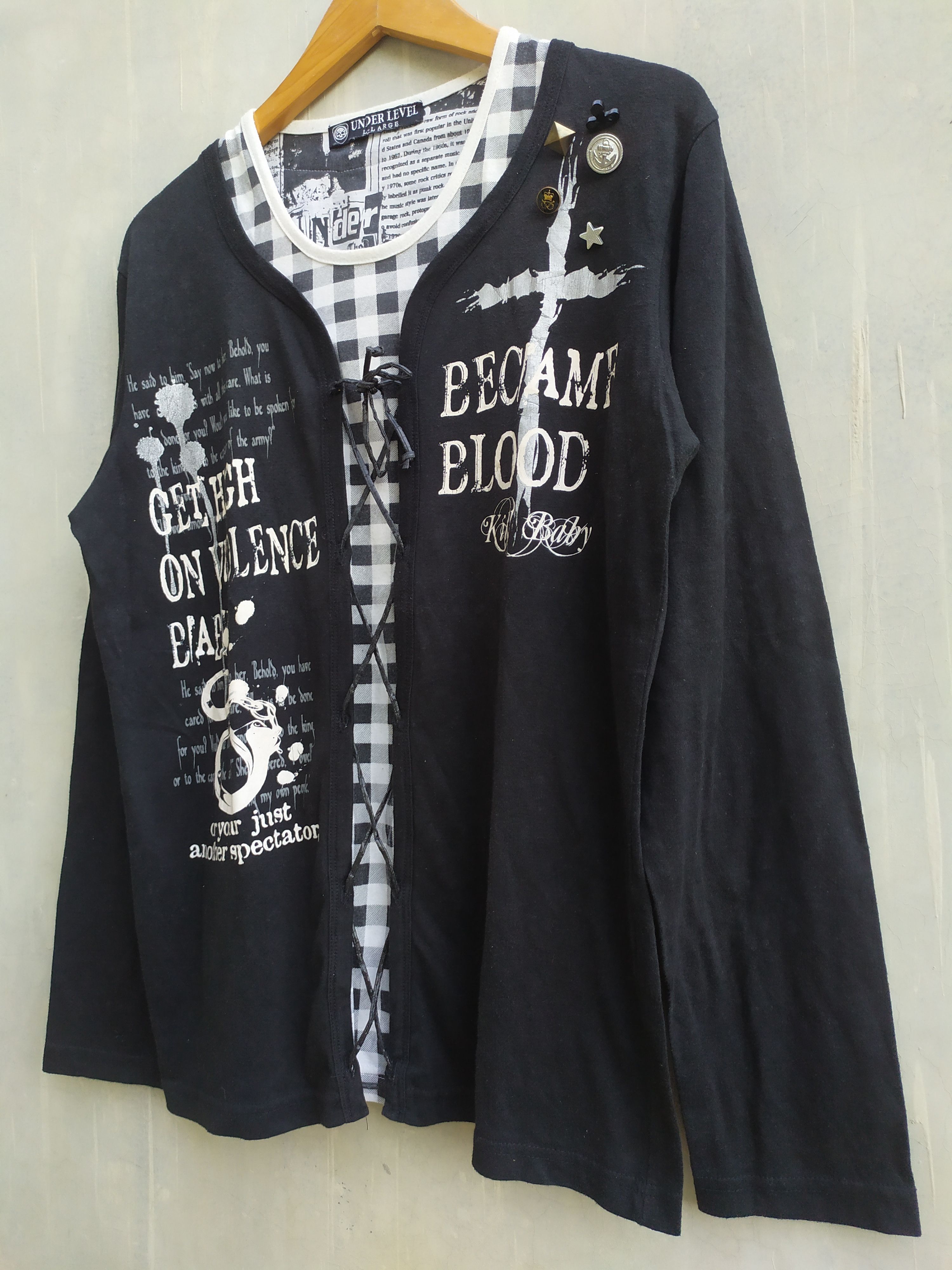 Japanese Brand Under Level Poem Long Sleeve Japanese Brand Size US L / EU 52-54 / 3 - 2 Thumbnail