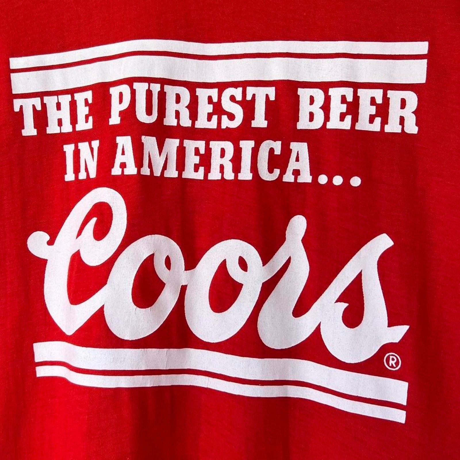 Velva Sheen 1980s Velva Sheen Coors Promo T-Shirt | Vintage Beer | M Size US M / EU 48-50 / 2 - 3 Thumbnail