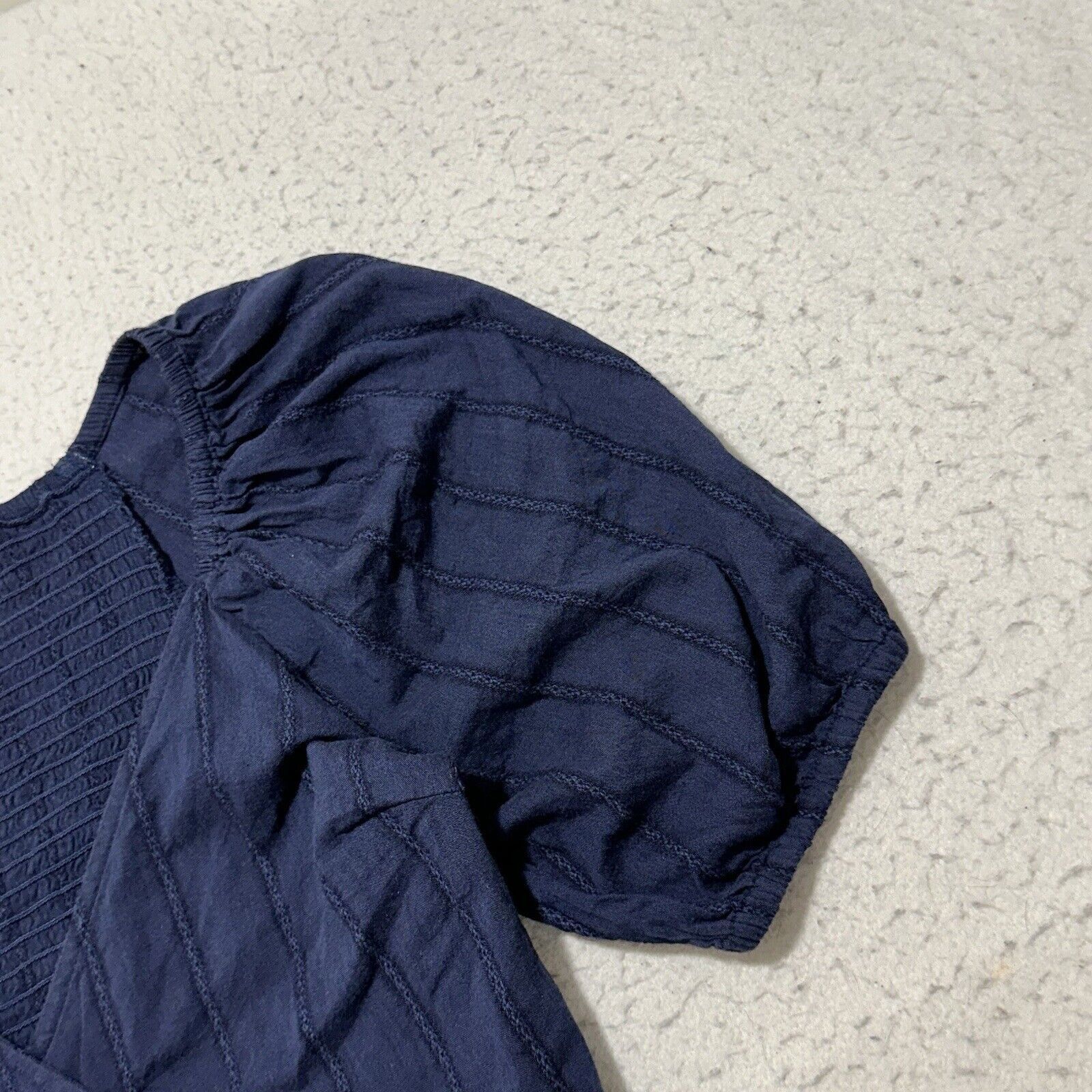 Old Navy Old Navy XS Tall XST Blue Wrap Top V-Neck Blouse Size XS / US 0-2 / IT 36-38 - 3 Thumbnail
