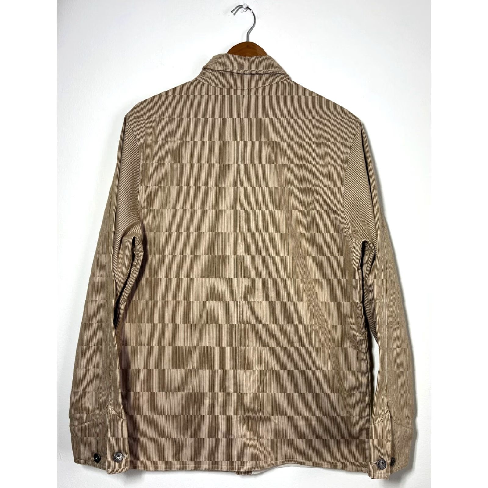 Nike Nike Vintage Men’s Jacket Skateboarding 6.0 Chore Sample Sz M Beige Striped Mid-Length Button Pocketed Size US M / EU 48-50 / 2 - 2 Thumbnail