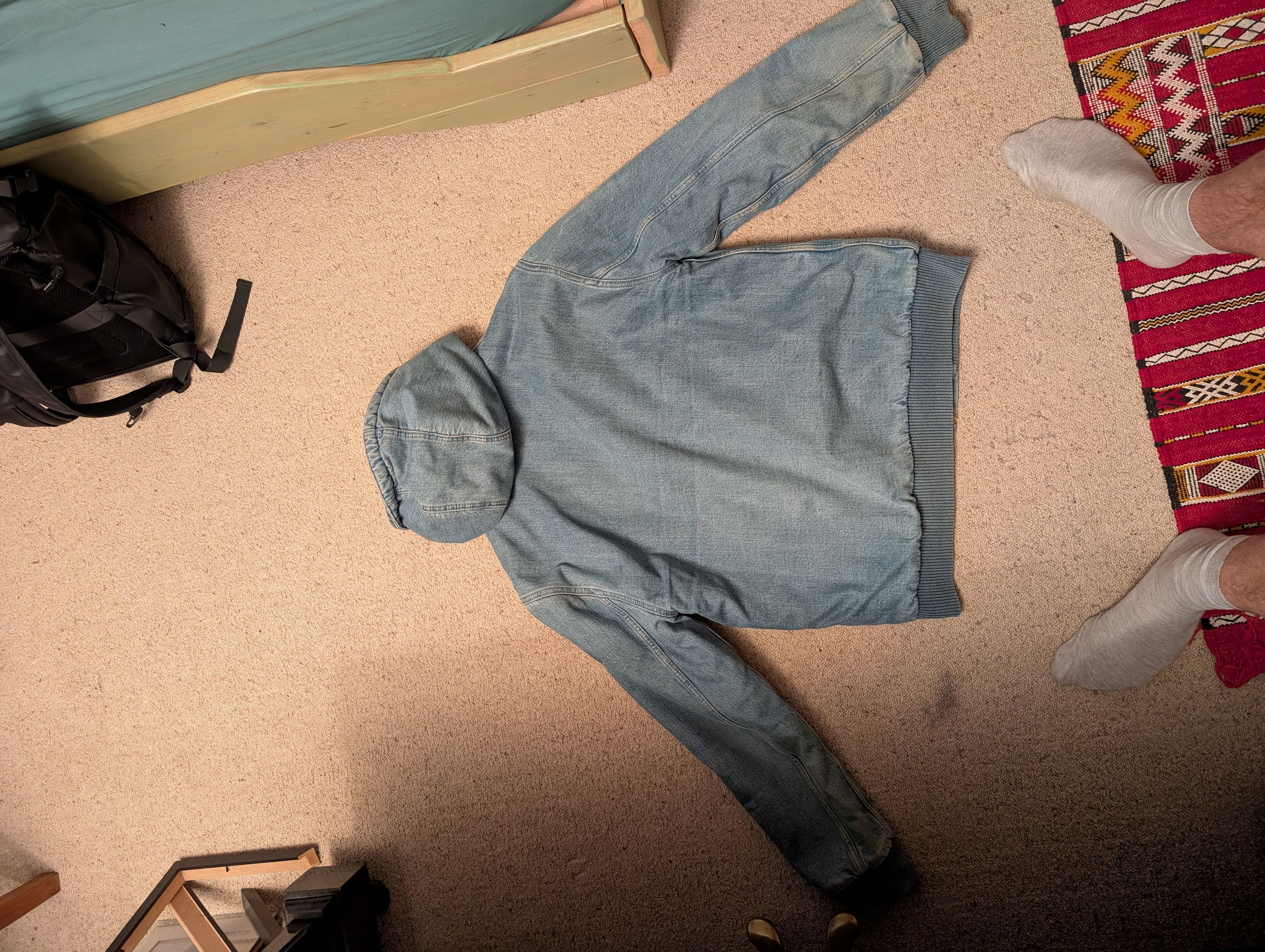 Carhartt Wip Carhartt WIP Active Jacket - Stonewashed Denim Sherpa Lined Size US M / EU 48-50 / 2 - 3 Thumbnail