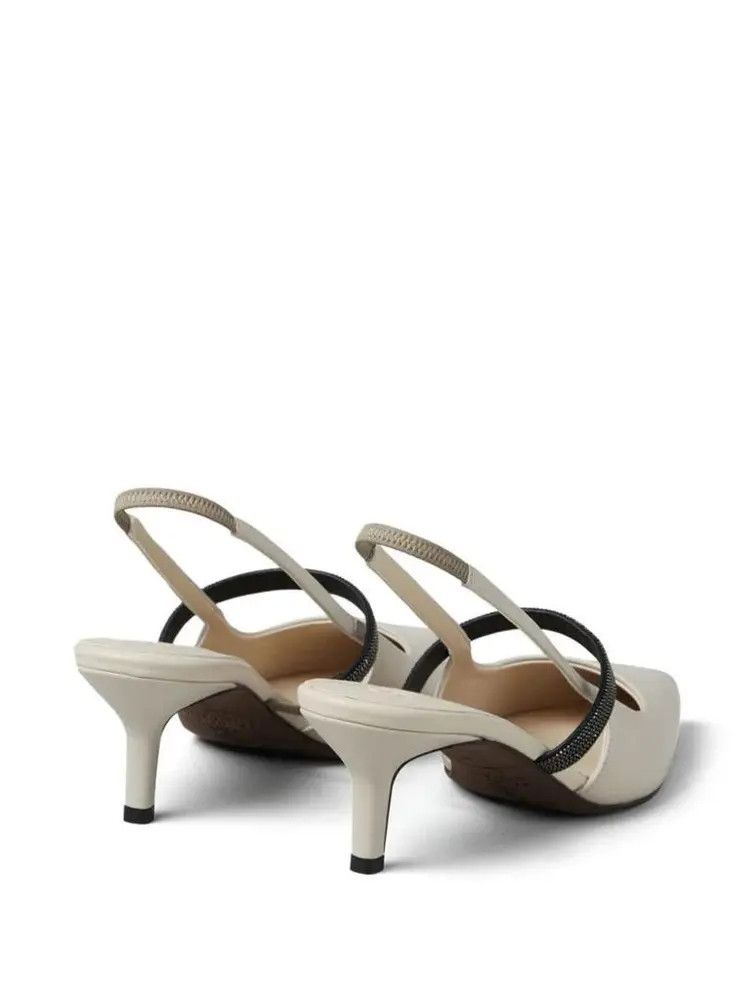 Brunello Cucinelli o1w1db10825 Pair Of Ballet Flats in Bright Blue Size US 5 / IT 35 - 4 Thumbnail