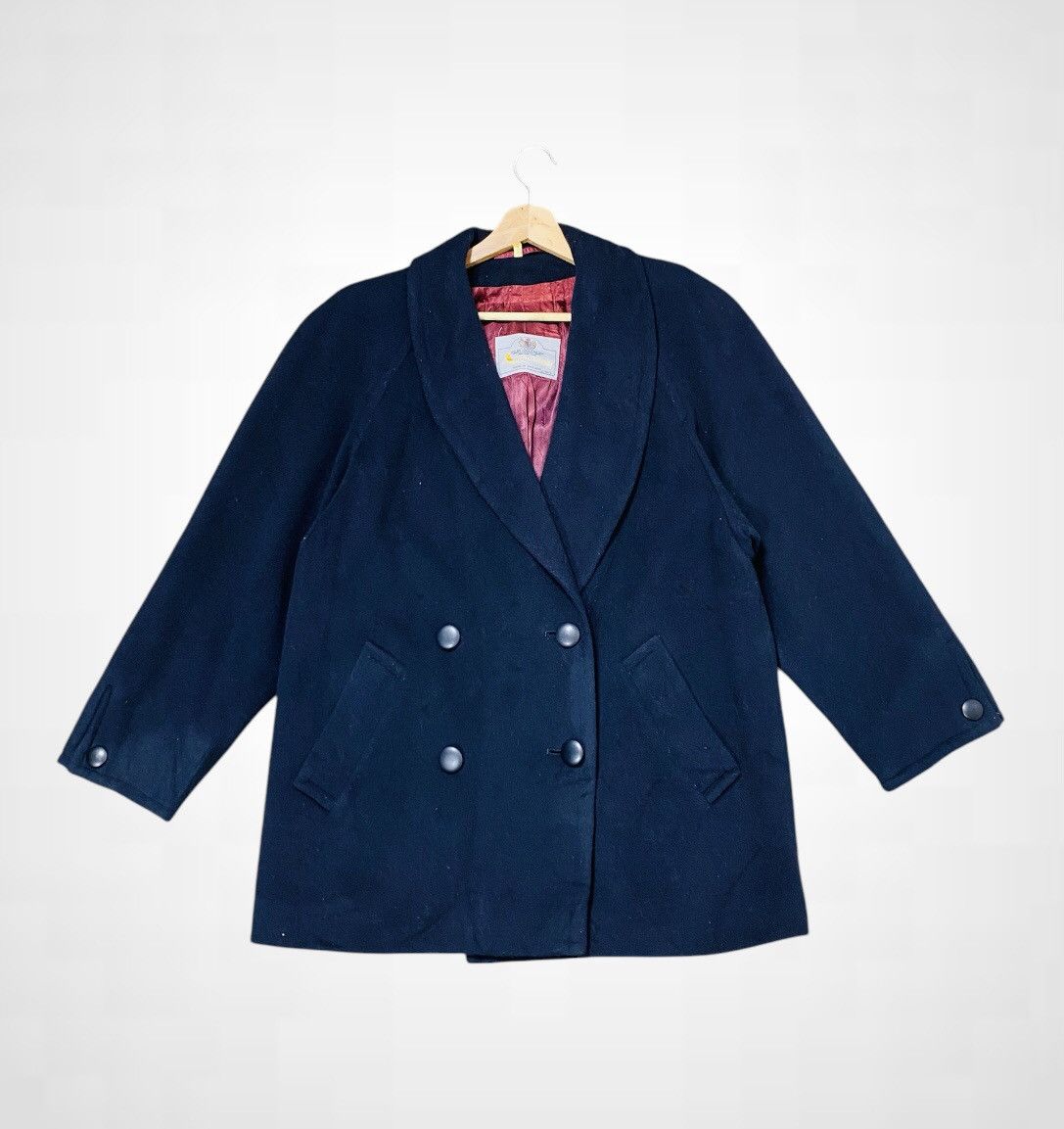 Aquascutum × Vintage A08 Aquascutum Double Breasted Acetate Jacket Size US L / EU 52-54 / 3 - 3 Thumbnail