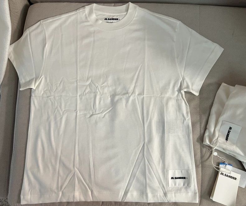 Jil Sander Jil Sander pure white short sleeve T-shirt Size S / US 4 / IT 40 - 1 Thumbnail
