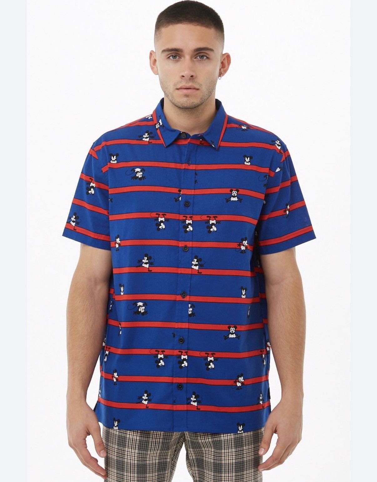 Disney Disney x Forever 21 striped button shirt Mickey Mouse medium Size US M / EU 48-50 / 2 - 1 Thumbnail