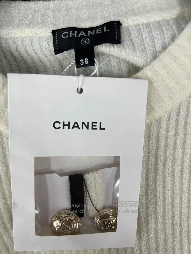 Chanel Chanel Equestrian series black and white stitching gold-bu Size XS / US 0-2 / IT 36-38 - 4 Thumbnail