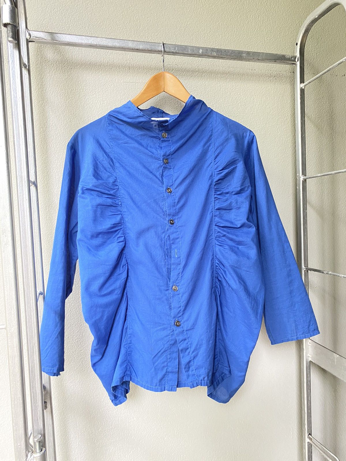 Issey Miyake Plantation blue blouse Size M / US 6-8 / IT 42-44 - 7 Thumbnail