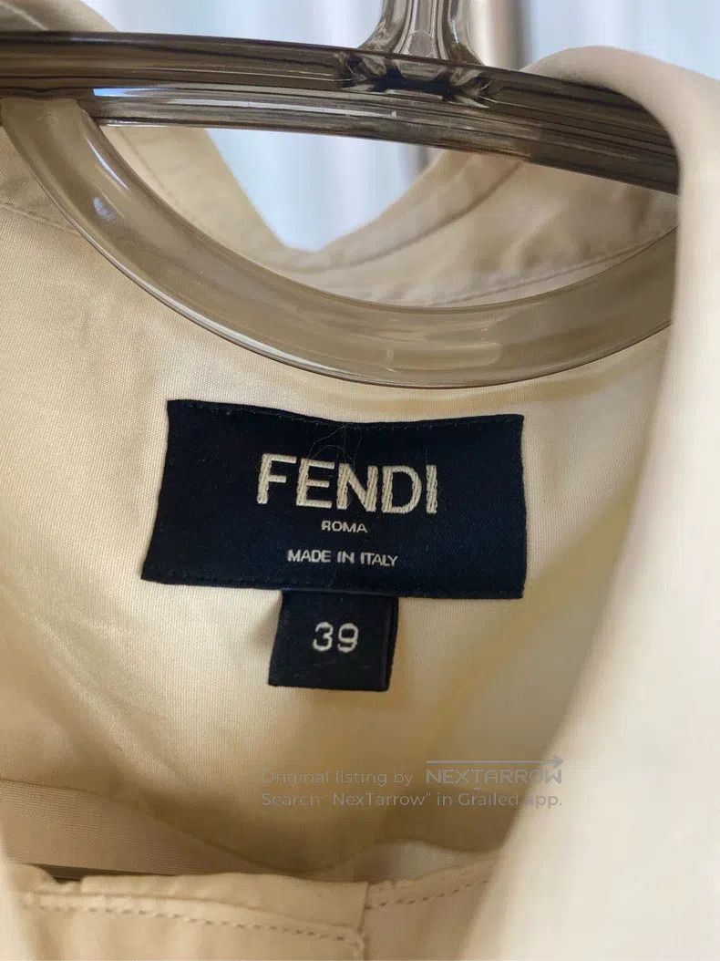 Fendi Fendi size 39 Pocket zipper apricot short sleeve shirt with Size US XS / EU 42 / 0 - 4 Thumbnail