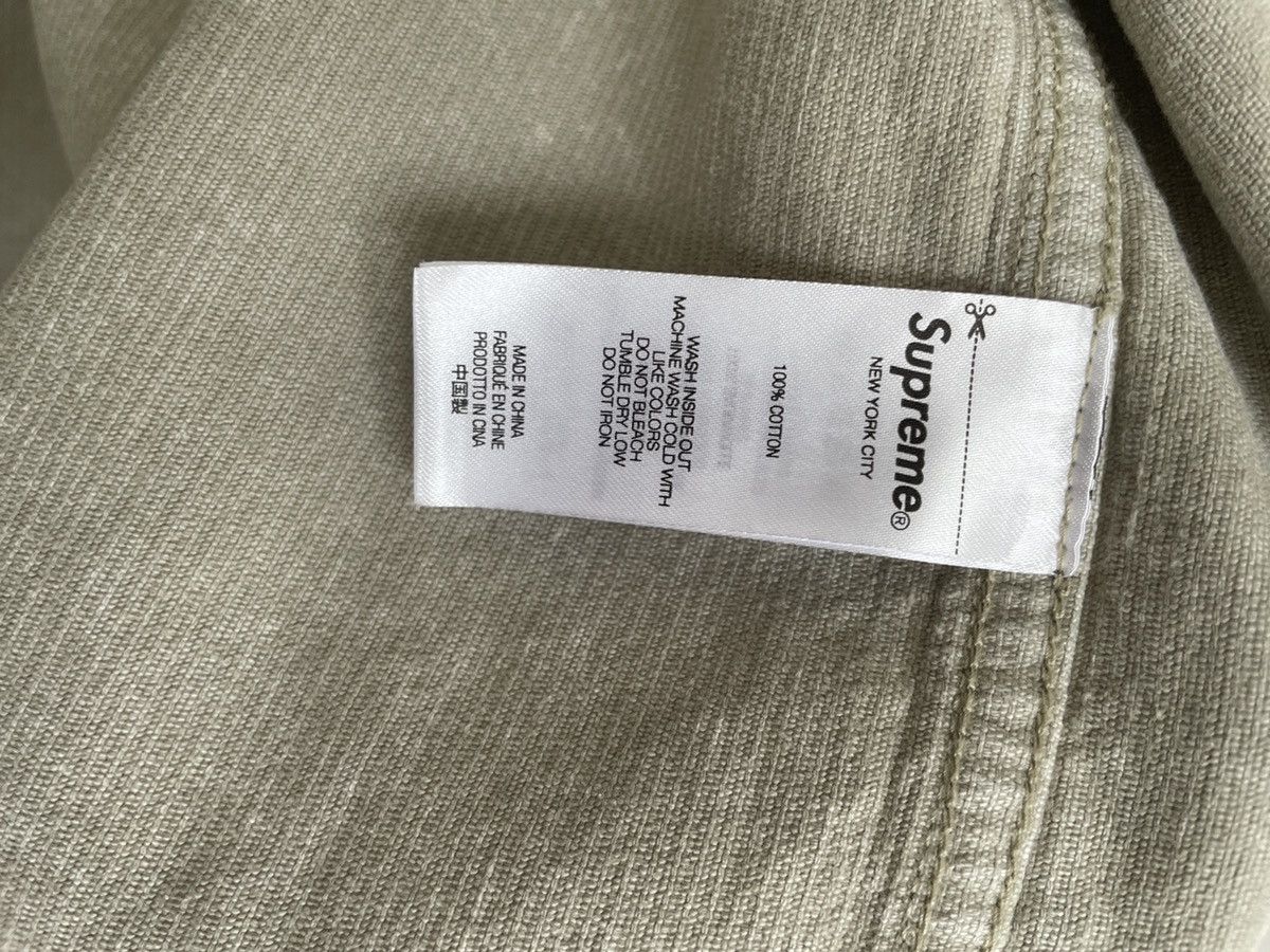 Supreme Washed corduroy zip up shirt tan Size US M / EU 48-50 / 2 - 2 Thumbnail