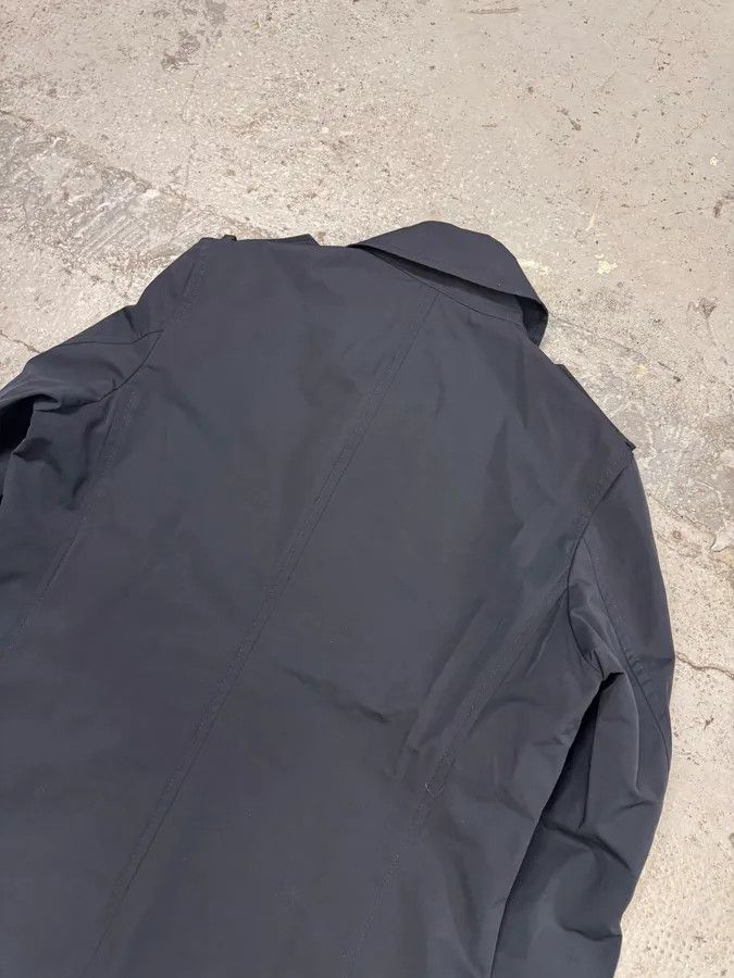 Prada 2000s Prada Navy Asymmetrical Naval Buttoned Rain Jacket Size US M / EU 48-50 / 2 - 9 Thumbnail