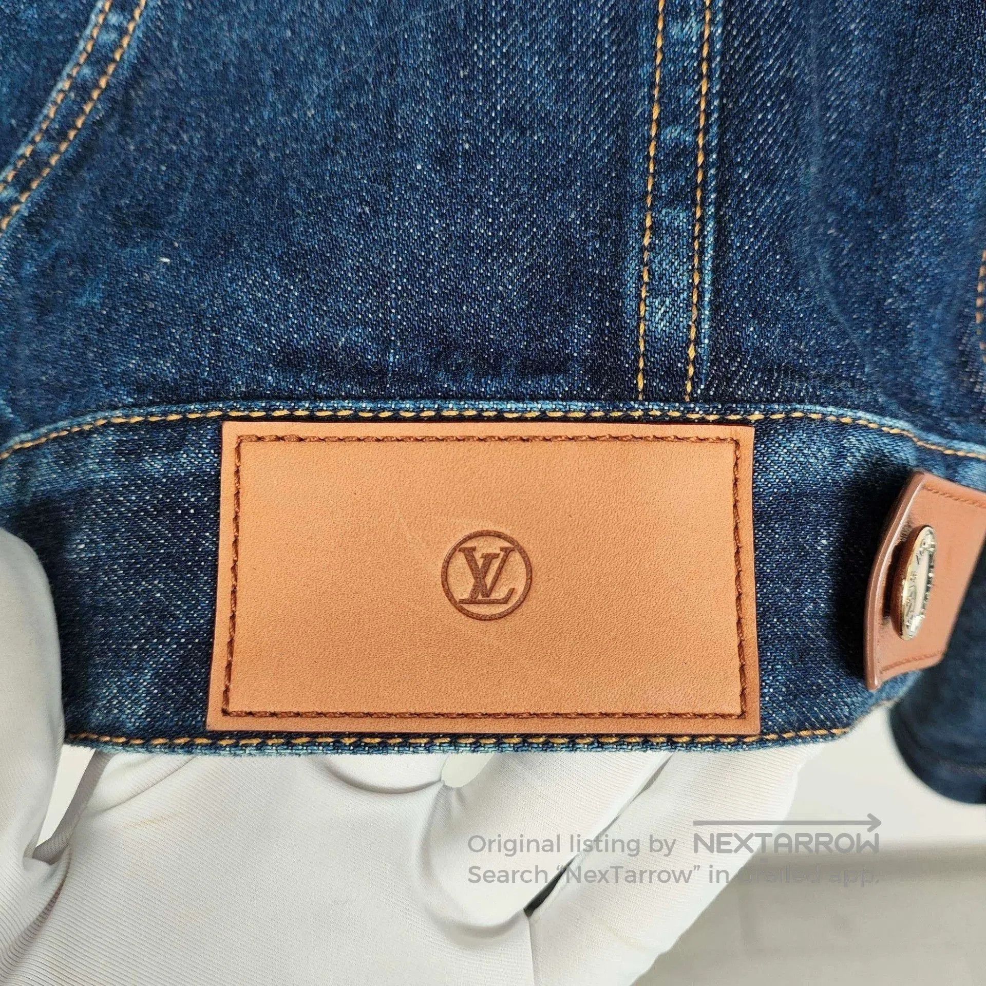 Louis Vuitton LV Women's Denim Leather Patchwork Jacket. Size US XS / EU 42 / 0 - 5 Thumbnail