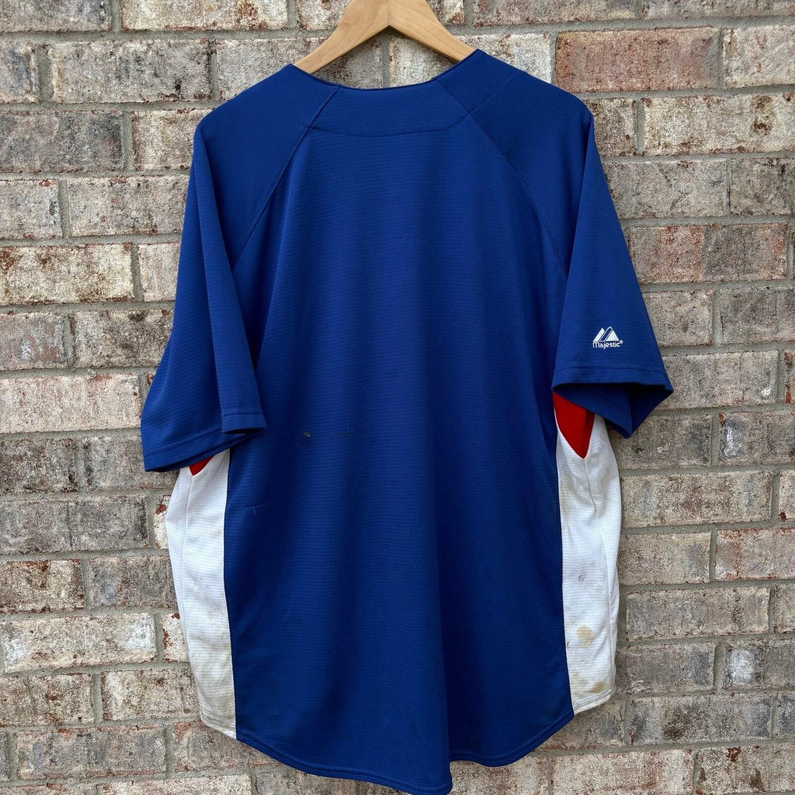 Majestic Vintage 90s Chicago Cubs jersey Size US XL / EU 56 / 4 - 5 Thumbnail