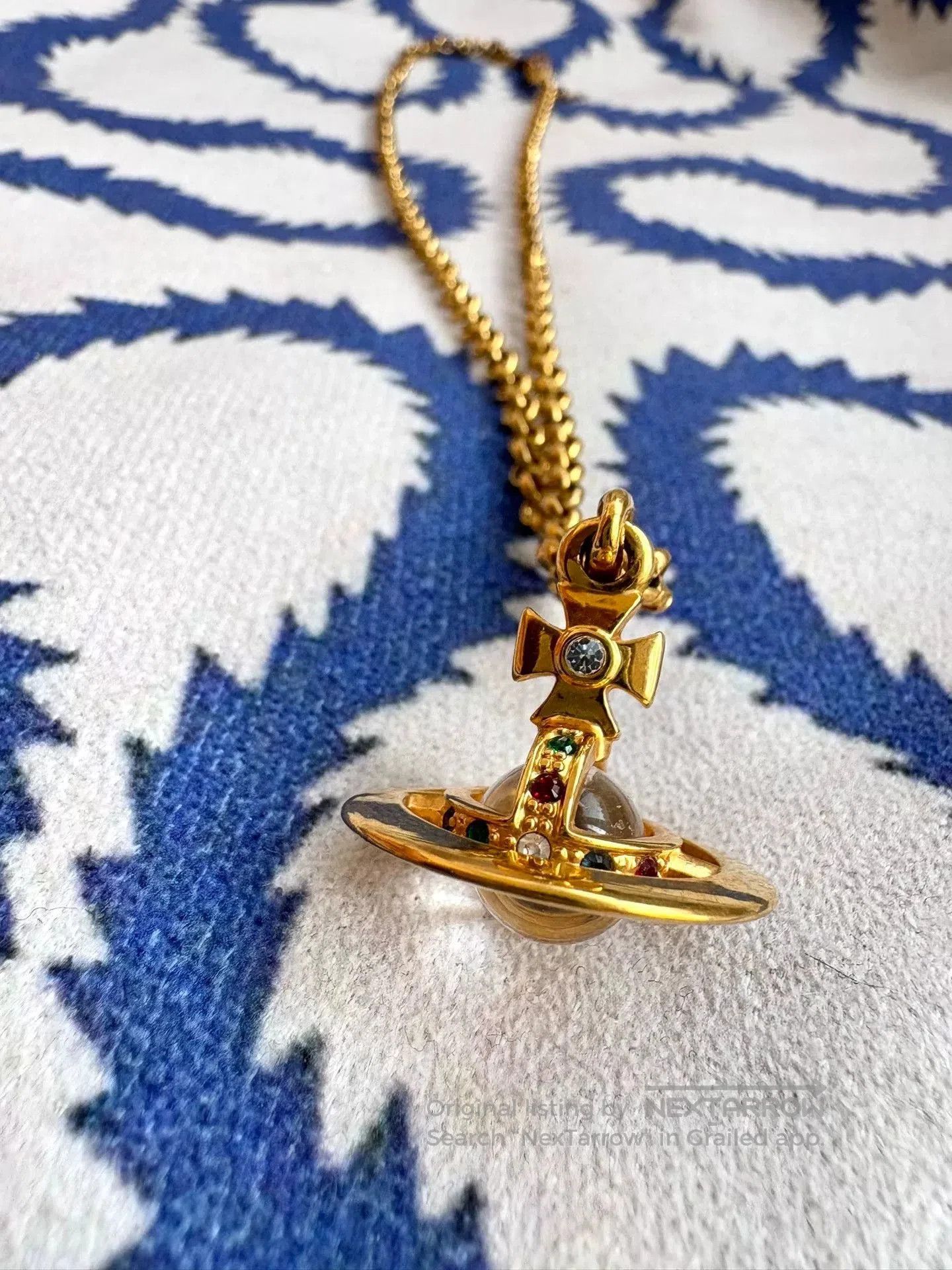 Vivienne Westwood Vivienne Westwood Gold Saturn Orb Necklace. Size ONE SIZE - 5 Thumbnail