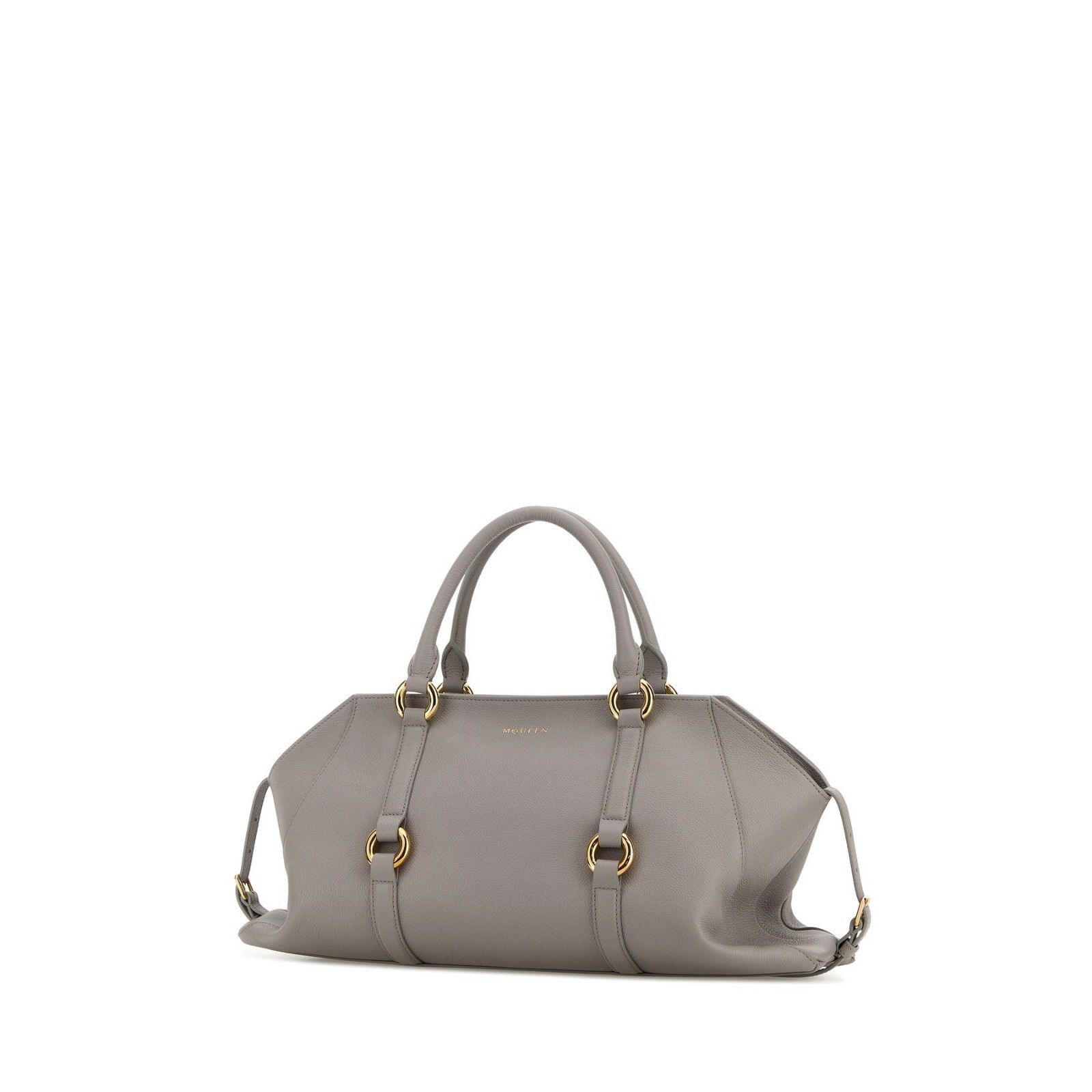 Alexander McQueen ALEXANDER MCQUEEN Farringdon Medium $2690 Gray Top Handle Ba Size ONE SIZE - 2 Thumbnail