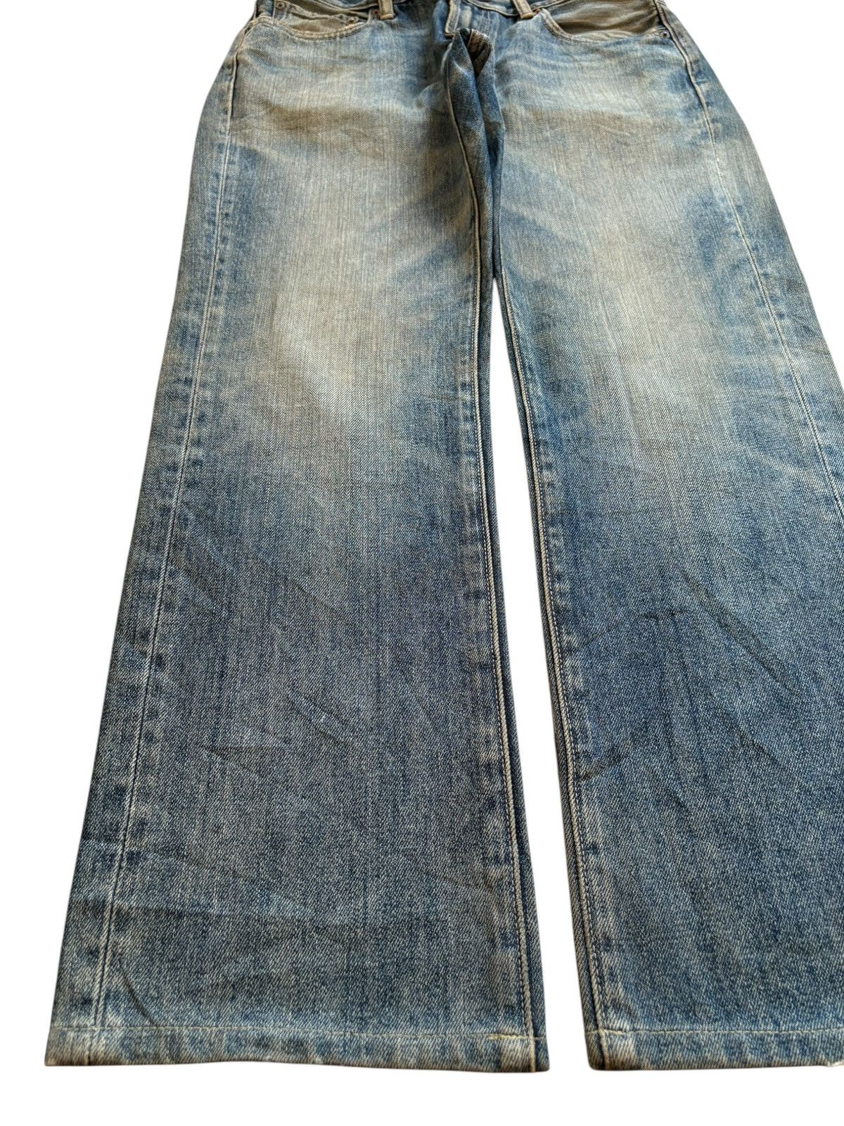 Uniqlo Vintage Uniqlo Rusty Mud Wash Loose Blue Jeans Size US 31 - 6 Thumbnail
