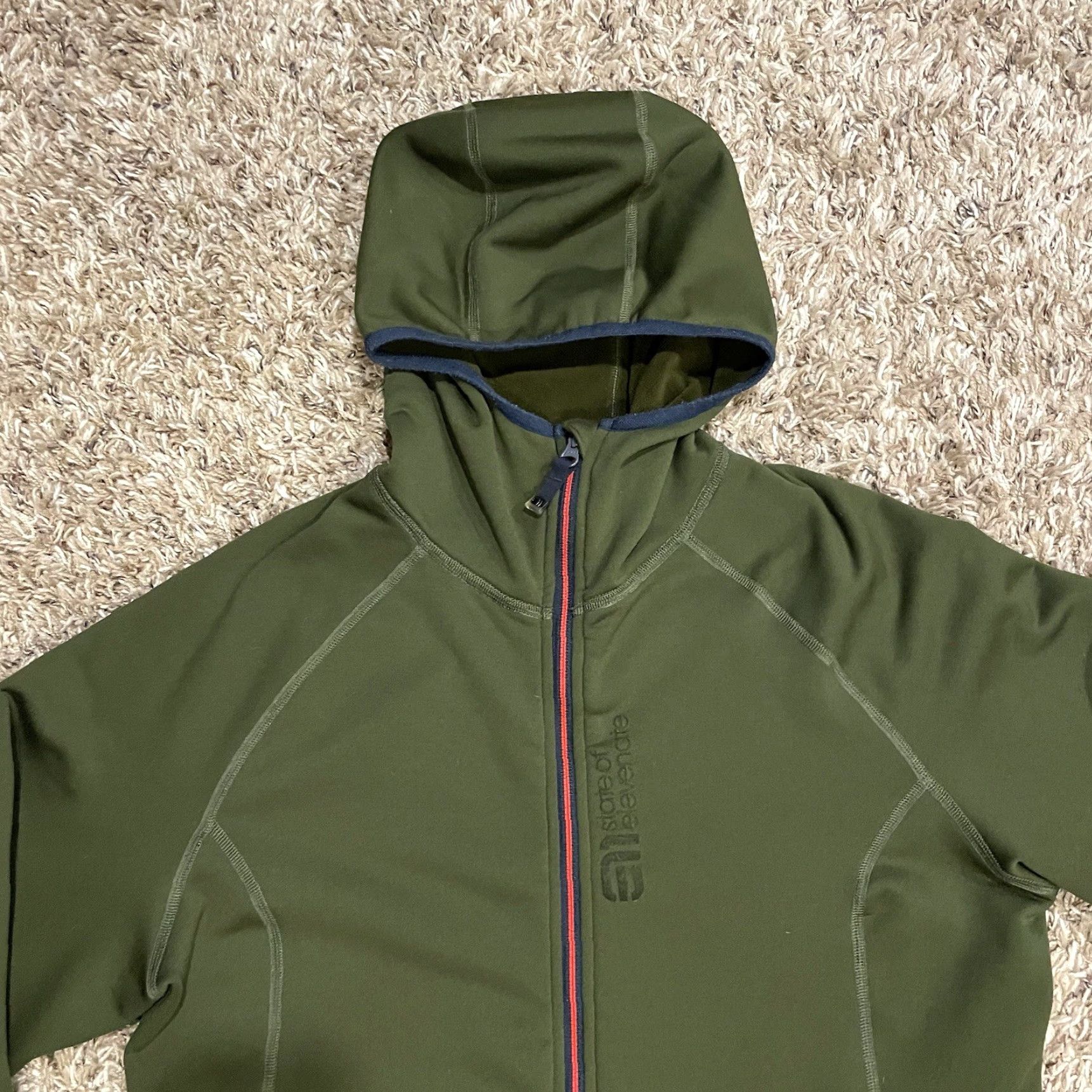 Vintage State of Elevenate Skiers Fleece Hood Jacket Men L Forest Green Fullzip Hooded Ski Jacket Mens L Green Fleece Zip Pockets Outdoor Winter 90s? Size US L / EU 52-54 / 3 - 4 Thumbnail
