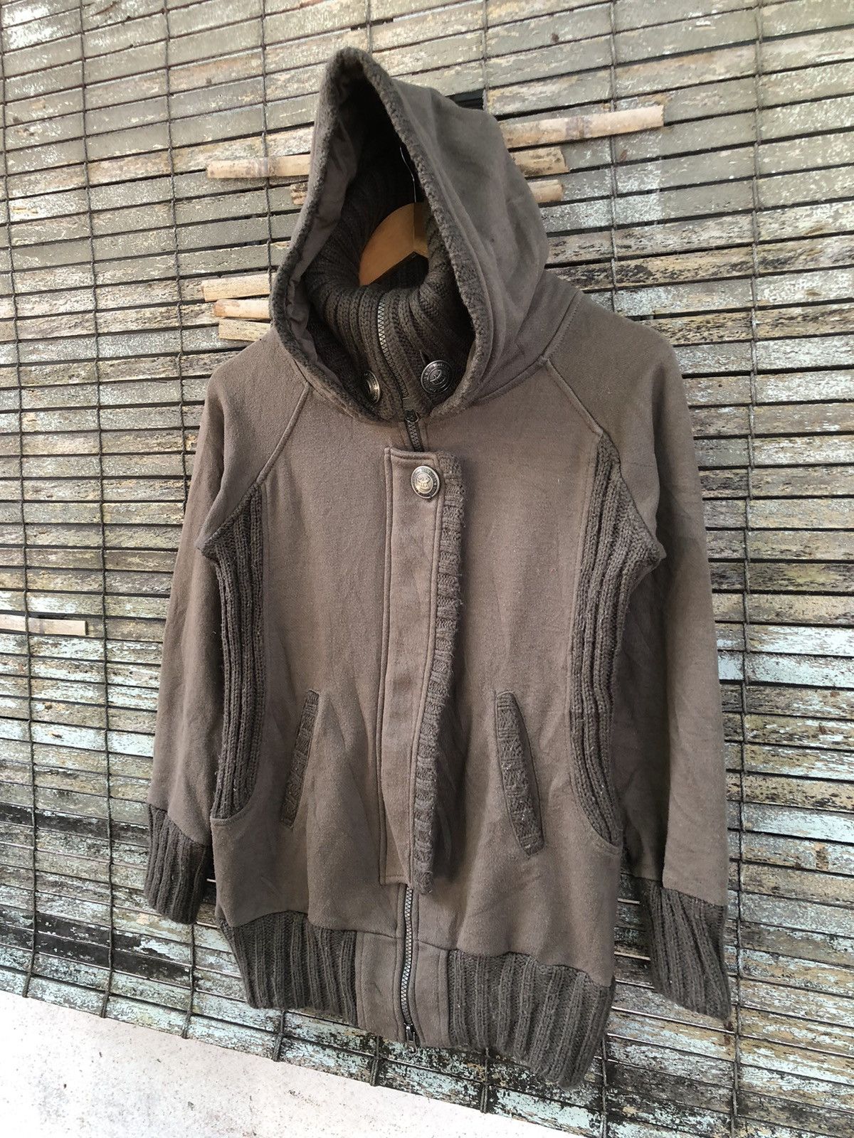 Vintage Vintage Y2K Von Dutch Fullzipper Sweater Punk Military Style Size US L / EU 52-54 / 3 - 3 Thumbnail