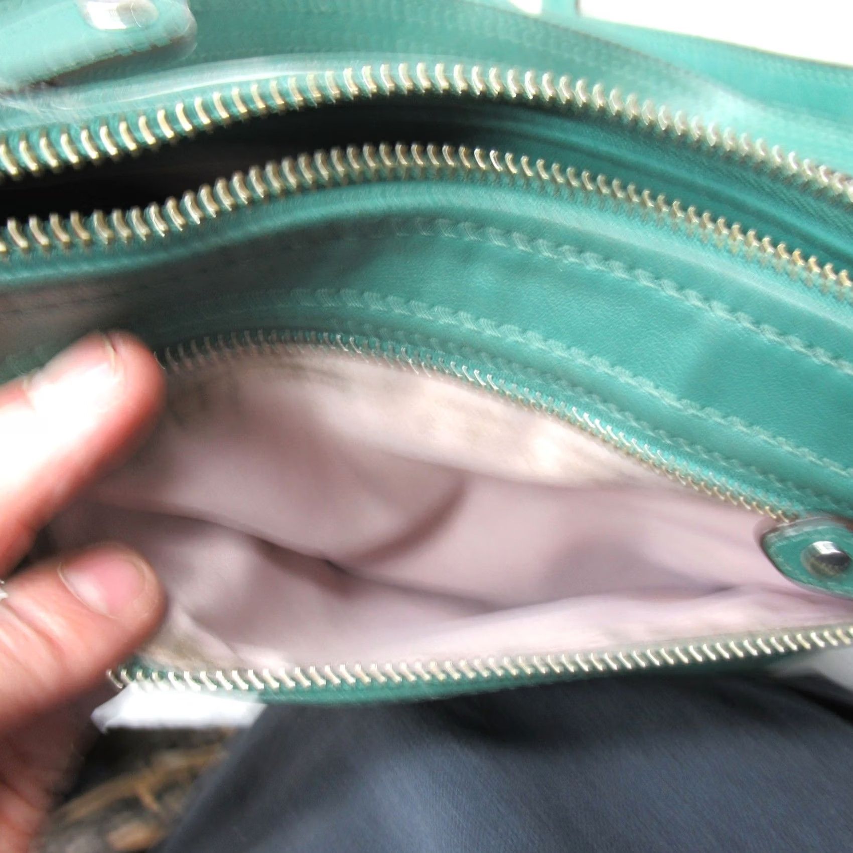 Coach Coach Crossbody Bag Green Leather Detachable Adjustable Strap Shoulder Size ONE SIZE - 7 Thumbnail