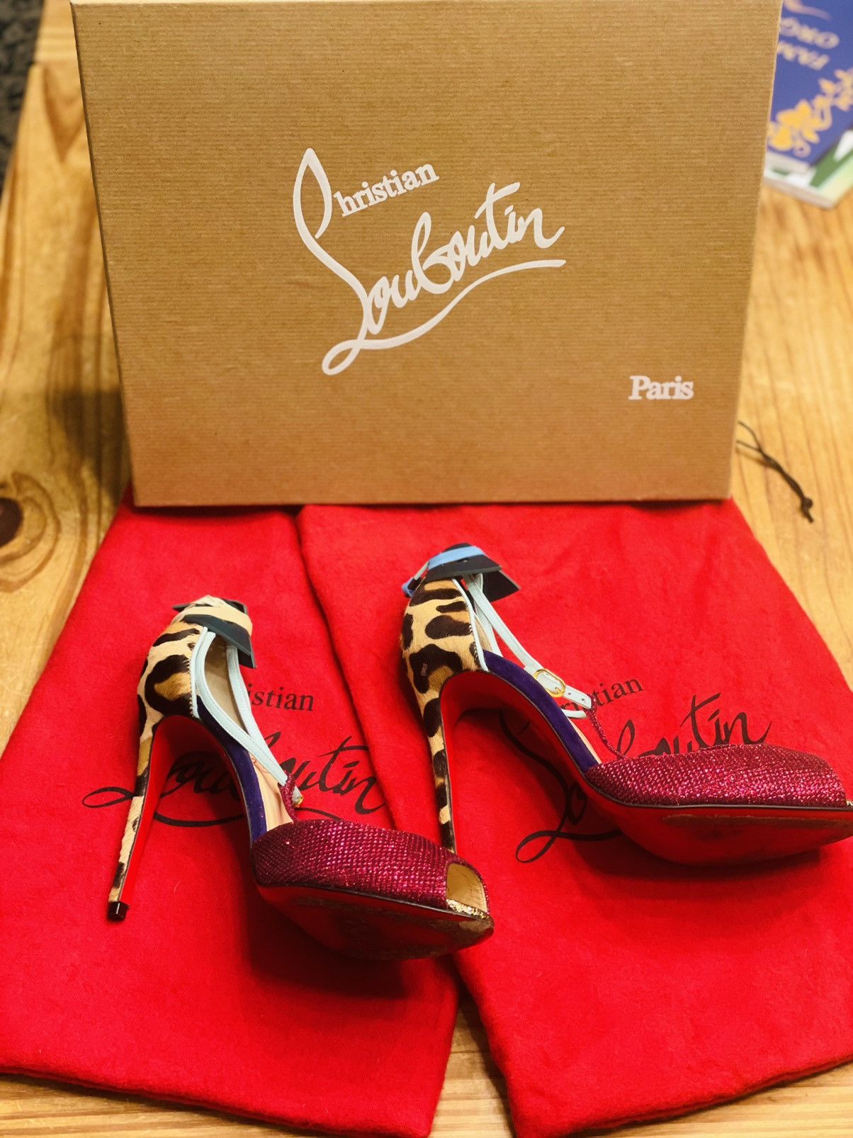 Christian Louboutin Christian Louboutin Peep-Toe Heels with Butterfly Bows Size US 7 / IT 37 - 9 Thumbnail