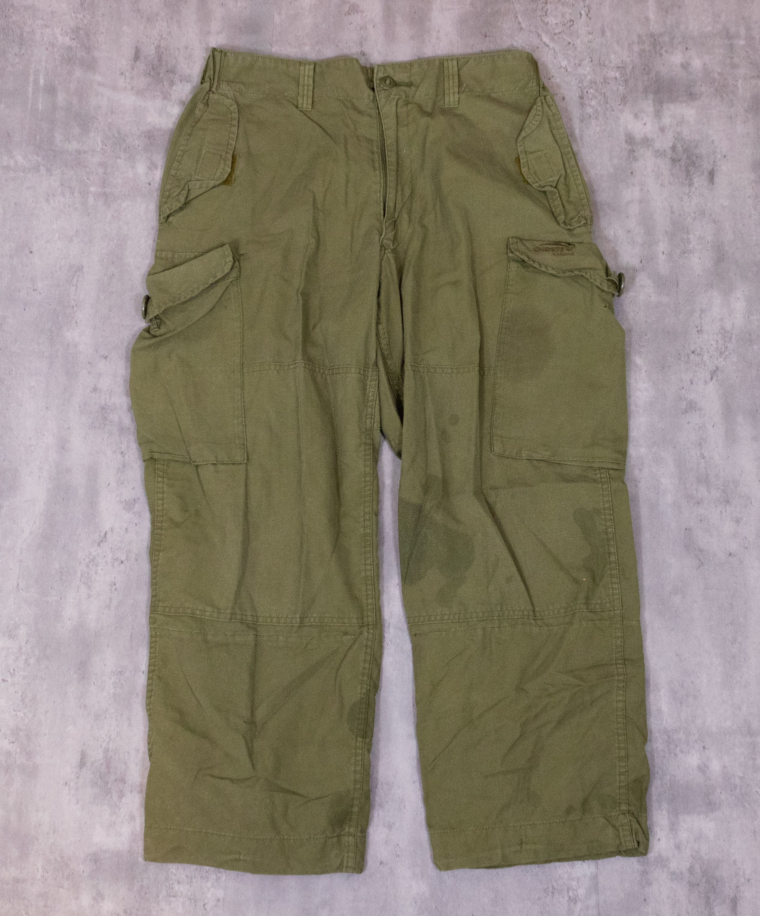 Vintage Vintage 1990's Logistik Unicorp Green Cargo Parachute Pant's ...