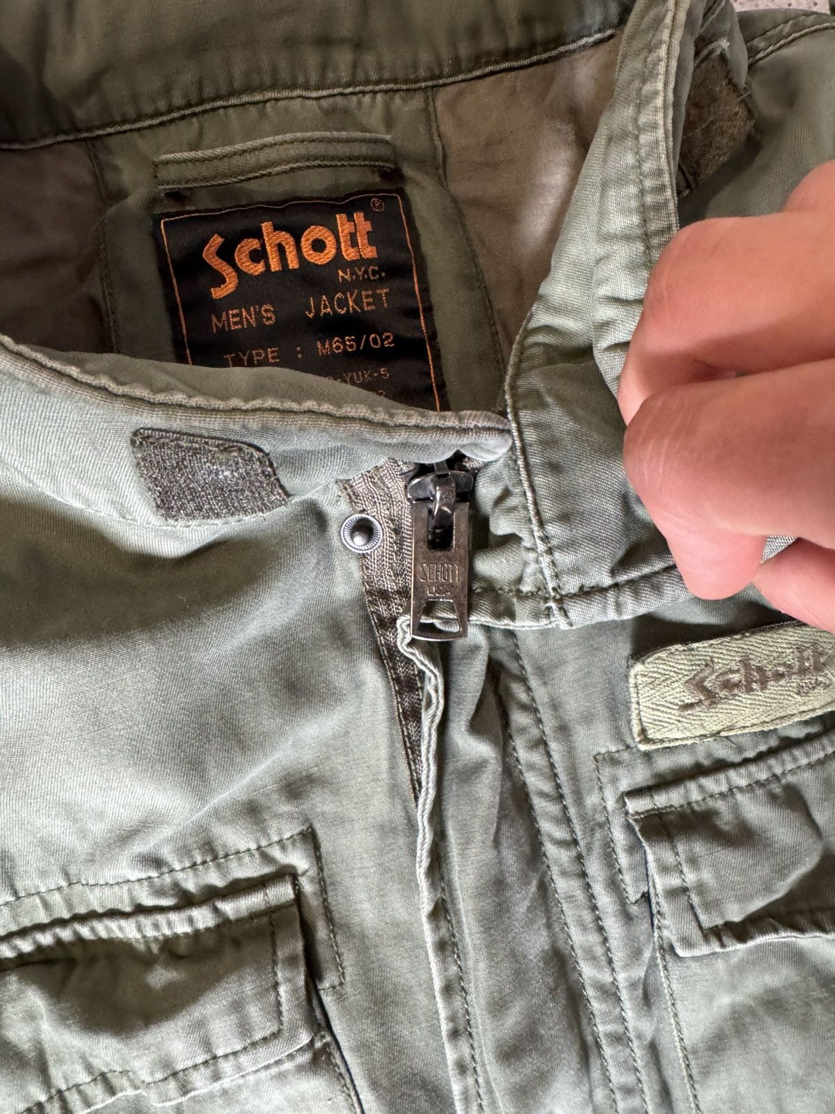 Schott Vintage M65 US Army Schott Jacket Conmar Zipper War Olive 90 Size US XL / EU 56 / 4 - 7 Thumbnail