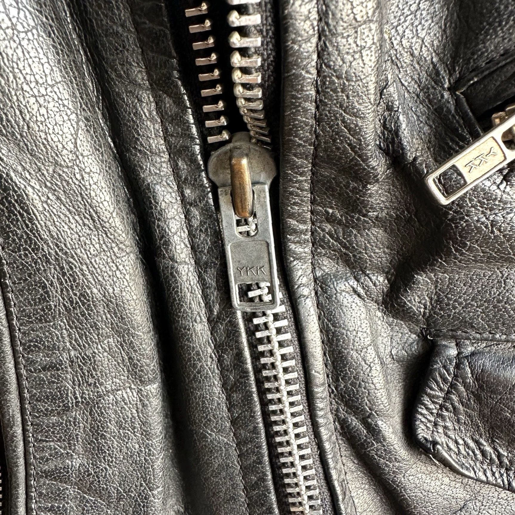 Vintage VINTAGE Motorcycle Leather Jacket XL Leather Belt 1960s X-Large Mens Womens? Size US XL / EU 56 / 4 - 5 Thumbnail