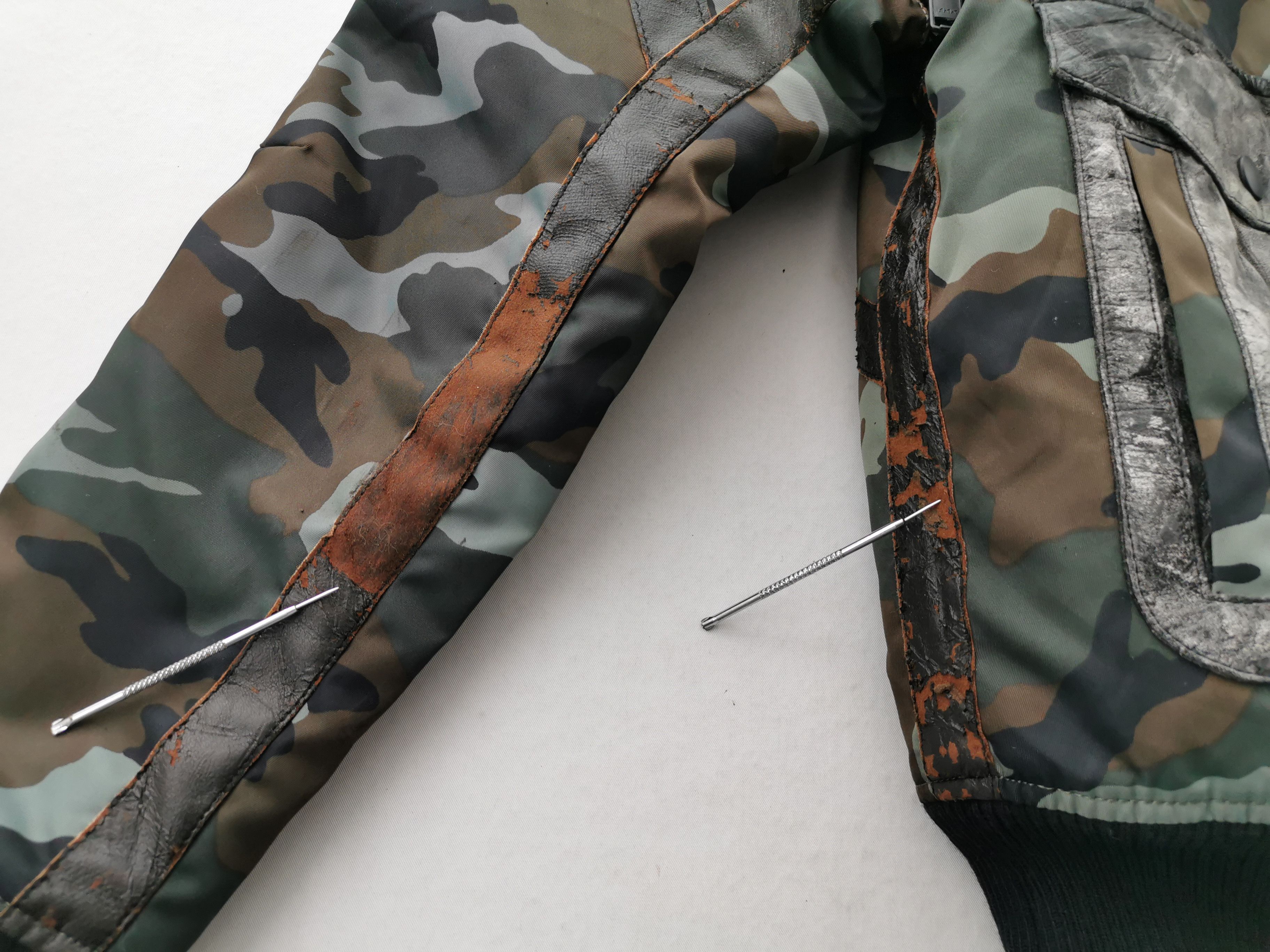 Japanese Brand Distressed Vintage Zero Fighter Camo Nylon Flight Jacket Size US M / EU 48-50 / 2 - 10 Thumbnail