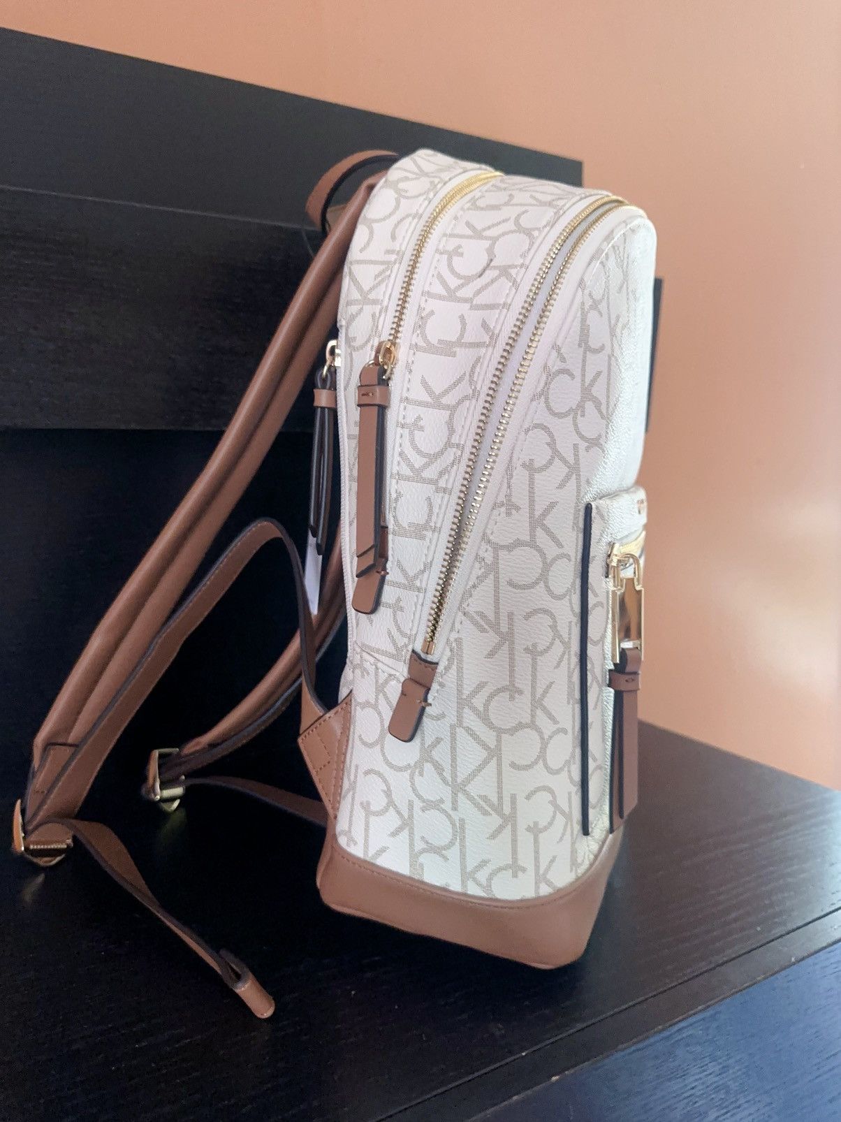 $188 Calvin Klein two layers backpack STYLE H1AKJPA2 logo