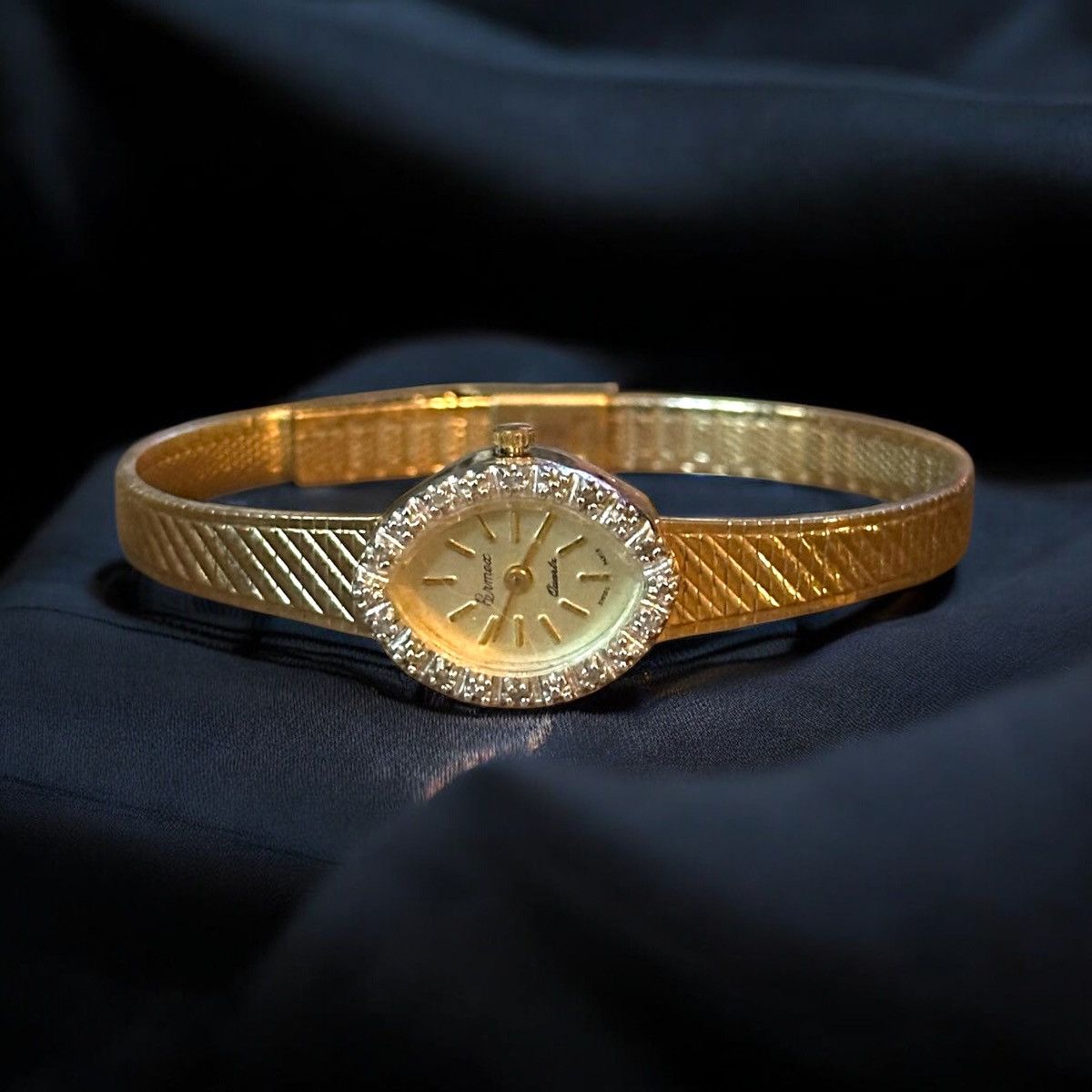Vintage Vintage Ermex gold stainless steel diamond accent watch Size ONE SIZE - 1 Thumbnail
