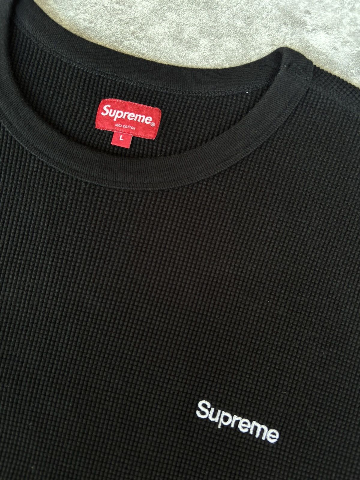 Supreme Supreme HQ Waffle Thermal Longsleeve FW19 Size US XL / EU 56 / 4 - 4 Thumbnail