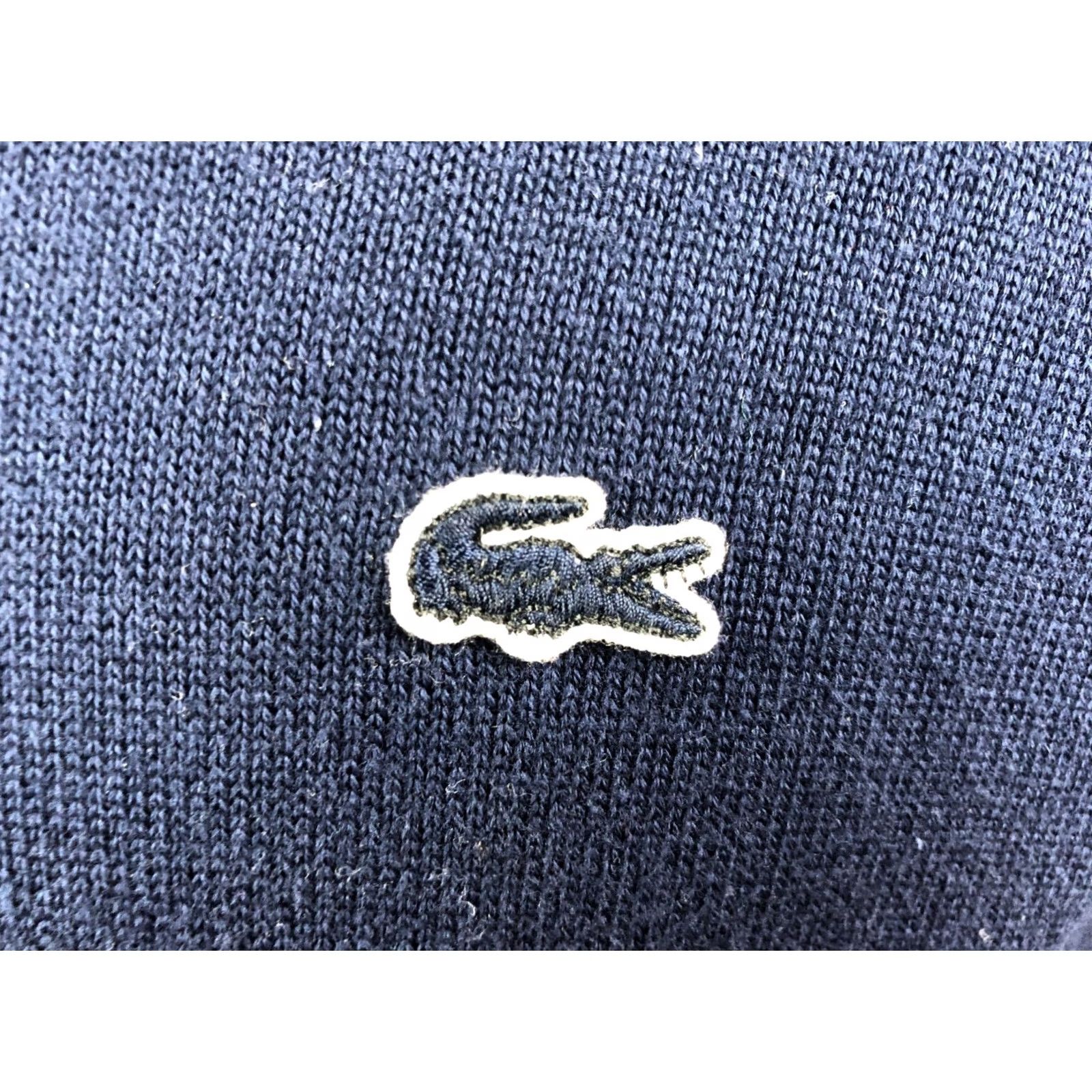 Lacoste Lacoste Sweatshirt Blue Cotton XL Pullover Men V-Neck Logo Embroidered Jumper Jersey Knit Long Sleeve" Size US XL / EU 56 / 4 - 6 Thumbnail