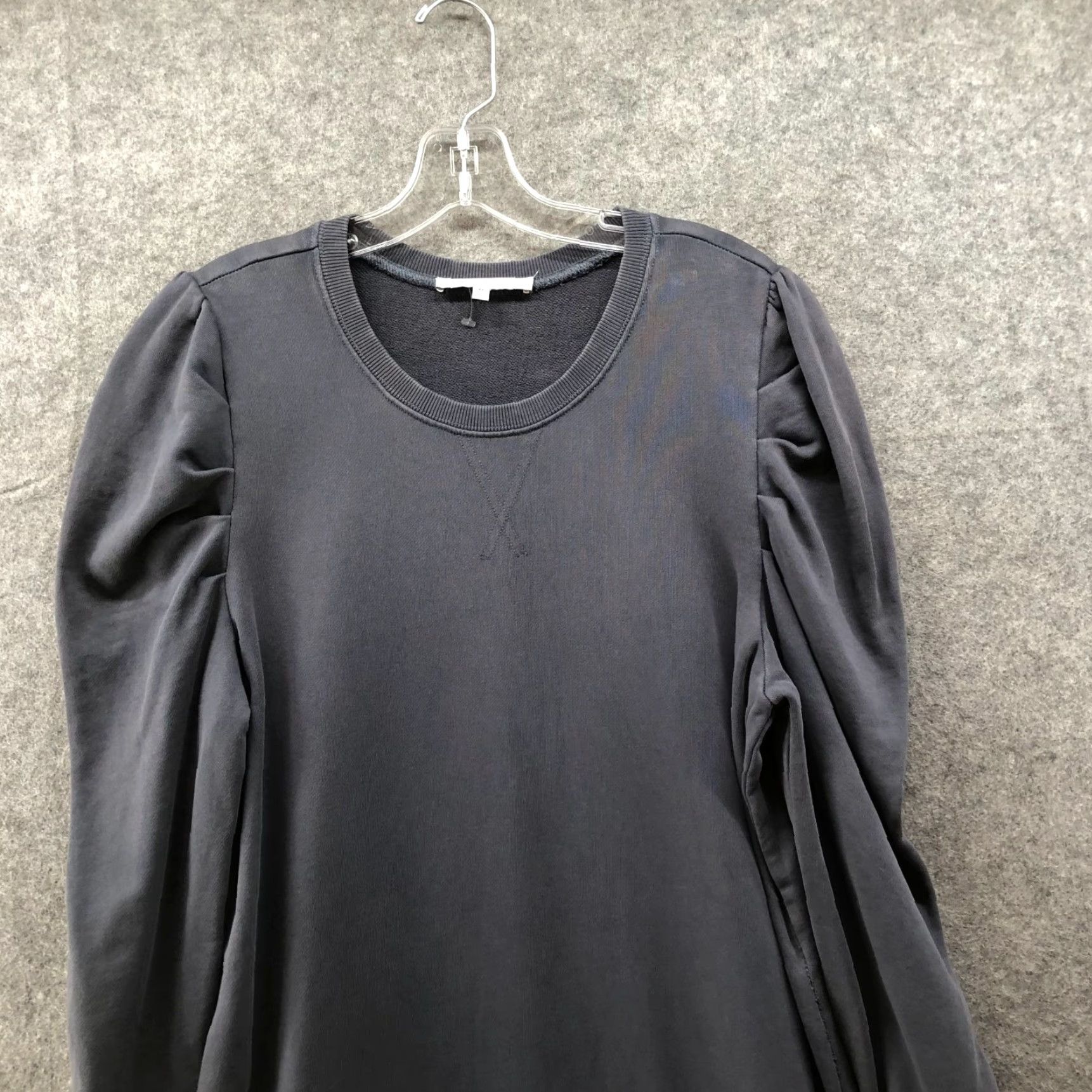 Rebecca Minkoff Rebecca Minkoff Janine Puff Sleeve Sweatshirt Dress Womens M Gray Crewneck Shirt Dress Puff Sleeve Sweater Dress - Mens? Size M / US 6-8 / IT 42-44 - 3 Thumbnail