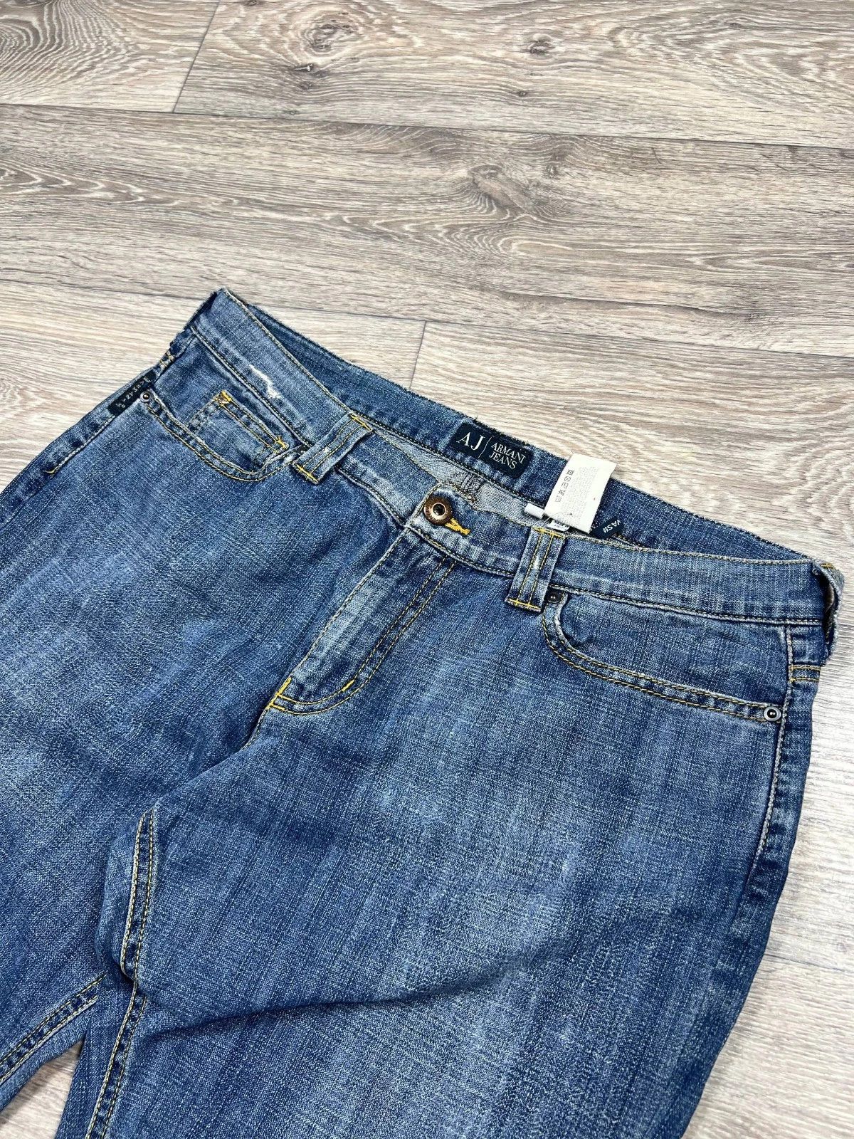 Armani Womens Armani Jeans Vintage Denim Pants Y2K logo distressed Size 30" / US 8 / IT 44 - 5 Thumbnail