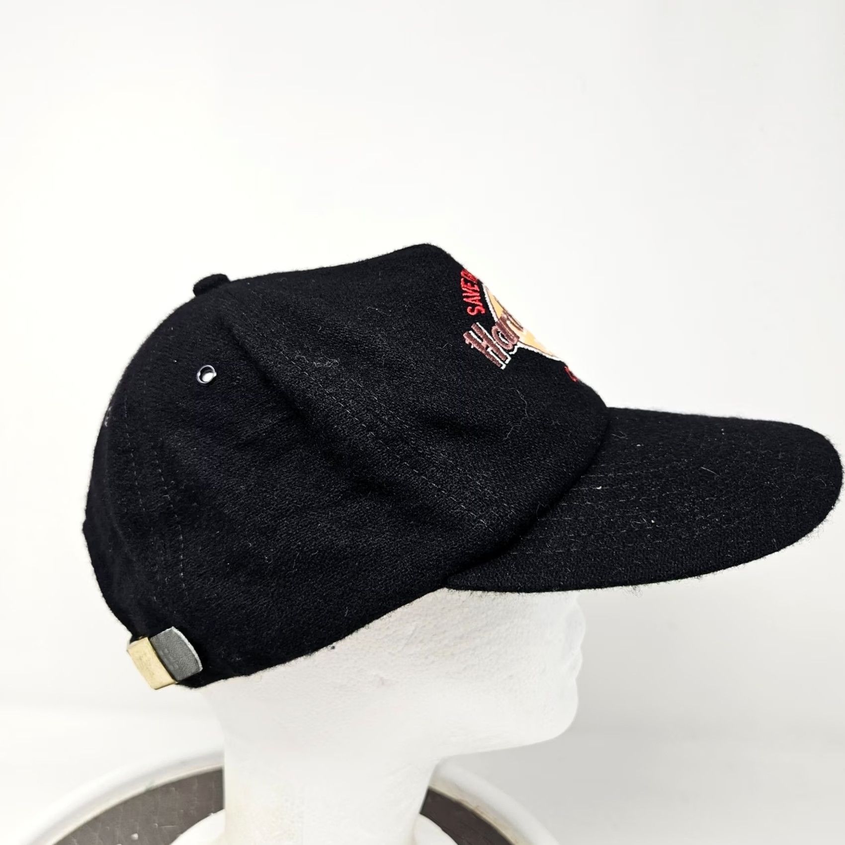 Hard Rock Cafe VINTAGE Hard Rock Cafe Chicago Wool Adjustable Hat Baseball Cap Men One Size Black 90s USA Rock Size ONE SIZE - 5 Thumbnail
