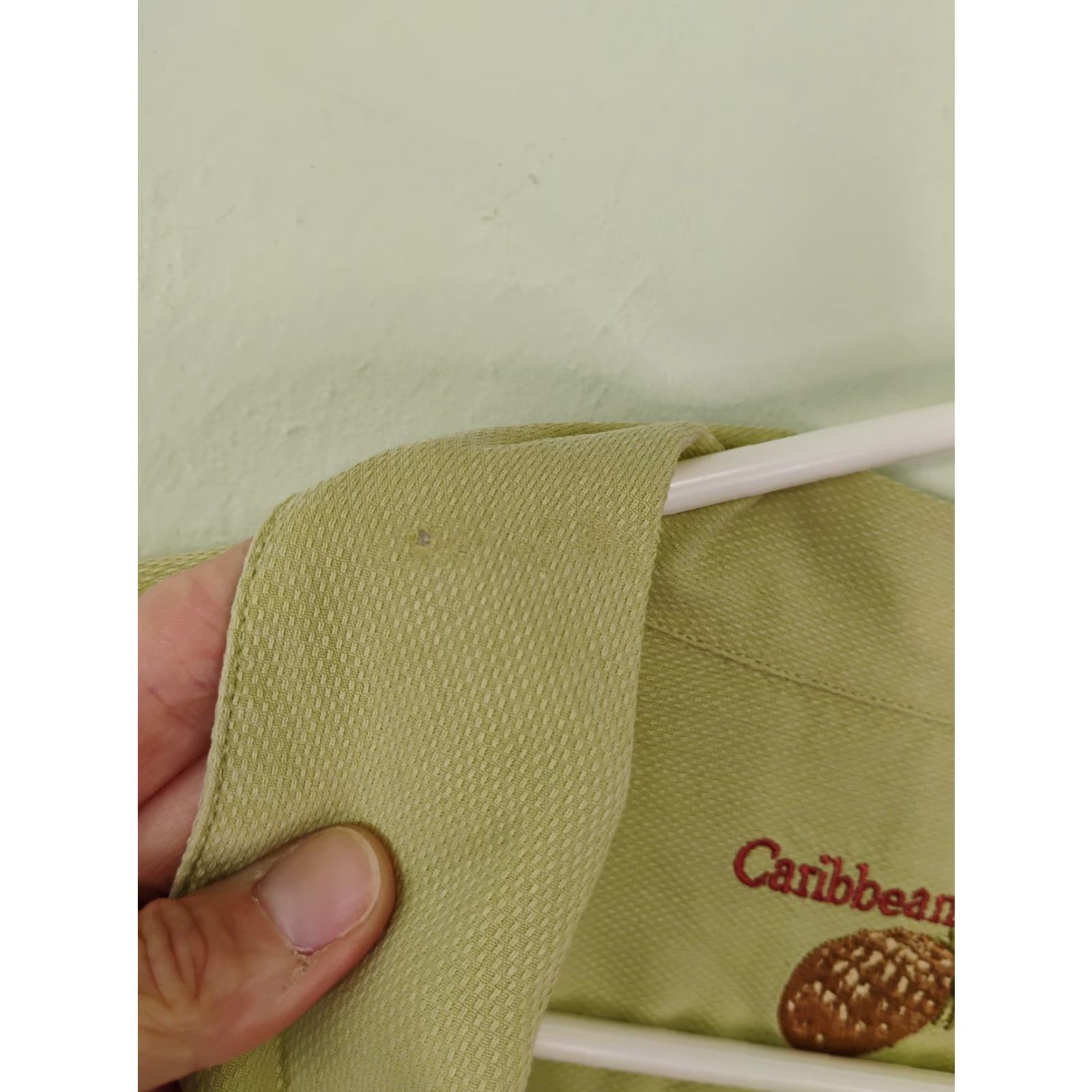 Vintage Caribbean Shirt Hawaiian Short Sleeve Button-Up Mens XL Tencel Green Parrot Island Size US XL / EU 56 / 4 - 4 Thumbnail