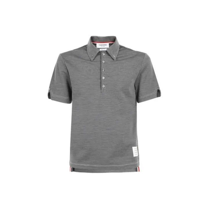 Thom Browne Thom Browne Short Sleeve Polo Shirt for Men -2507 Size US S / EU 44-46 / 1 - 5 Thumbnail