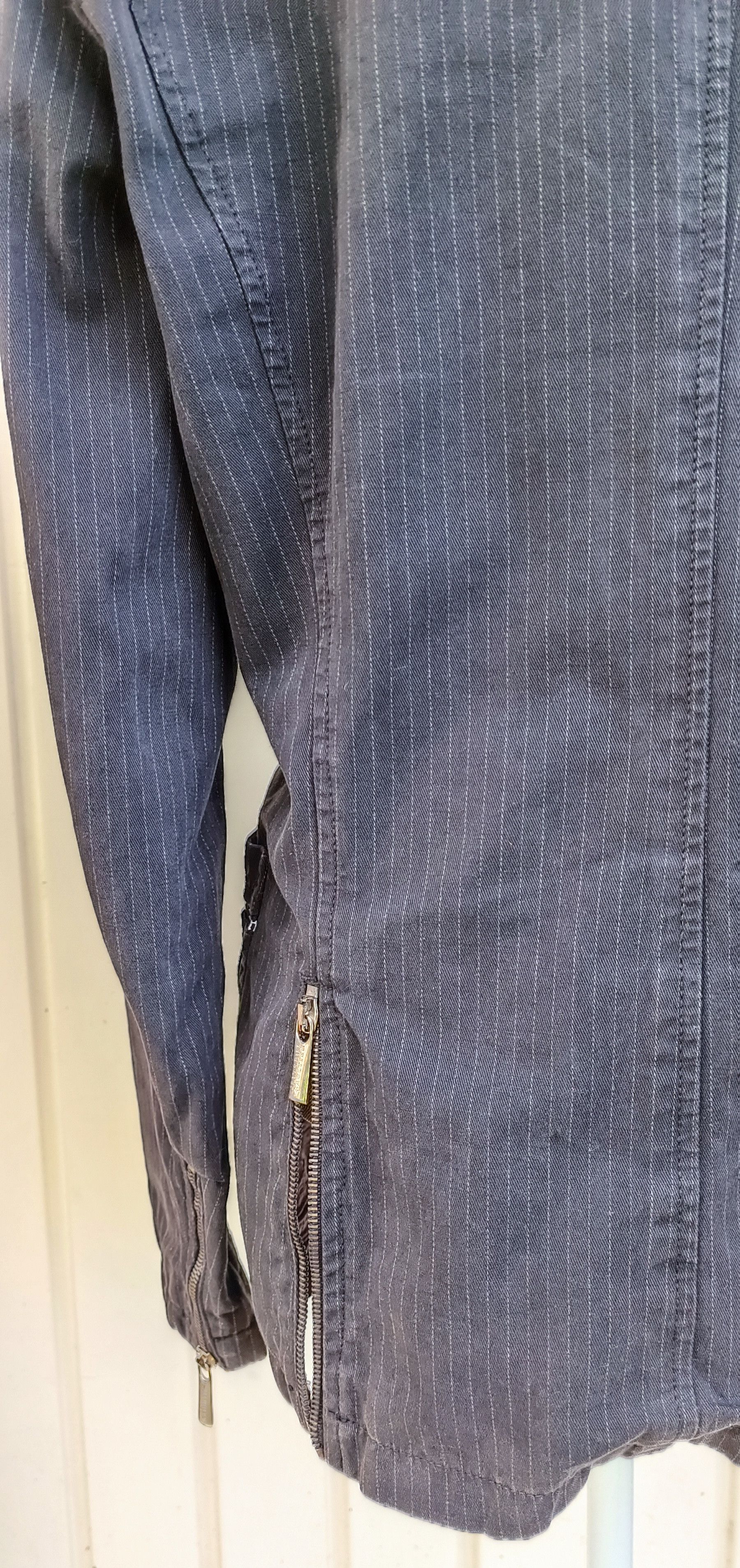 Jean Paul Gaultier Striped gray cotton jacket Size US S / EU 44-46 / 1 - 24 Thumbnail
