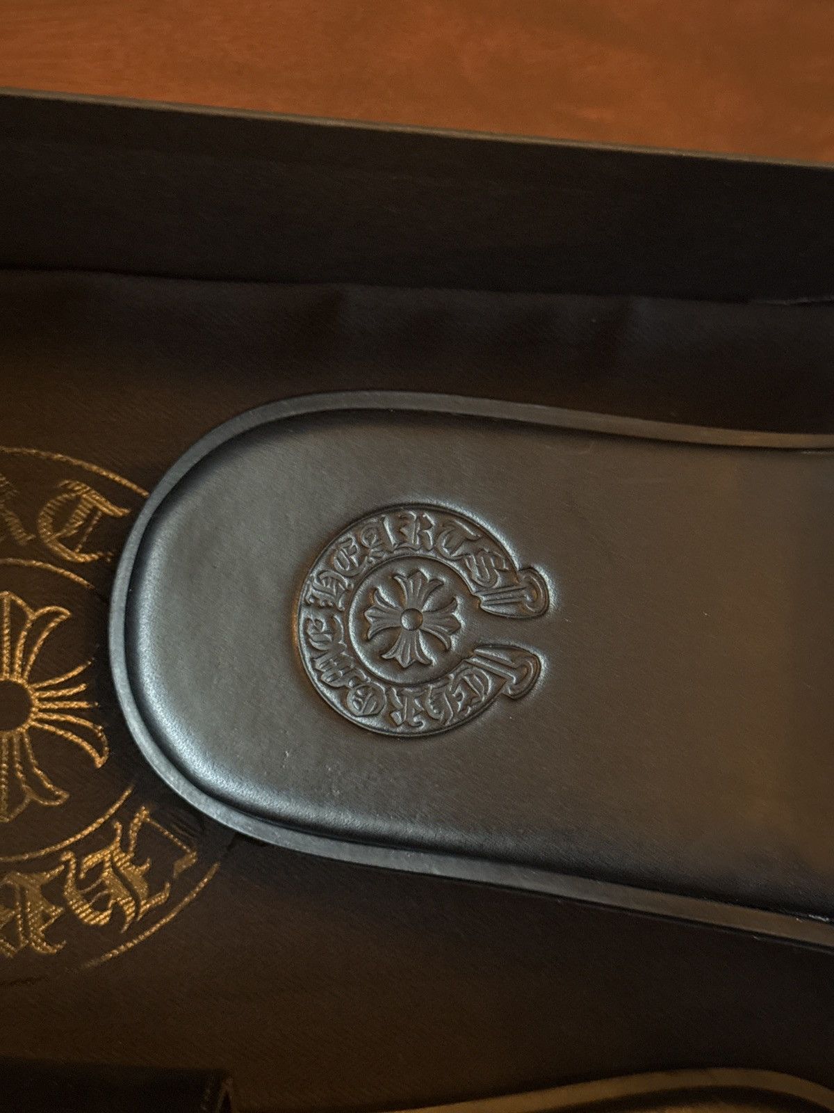 Chrome Hearts CHROME HEARTS LEATHER PLUS PATCH SLIDES Size US 10 / EU 43 - 6 Thumbnail