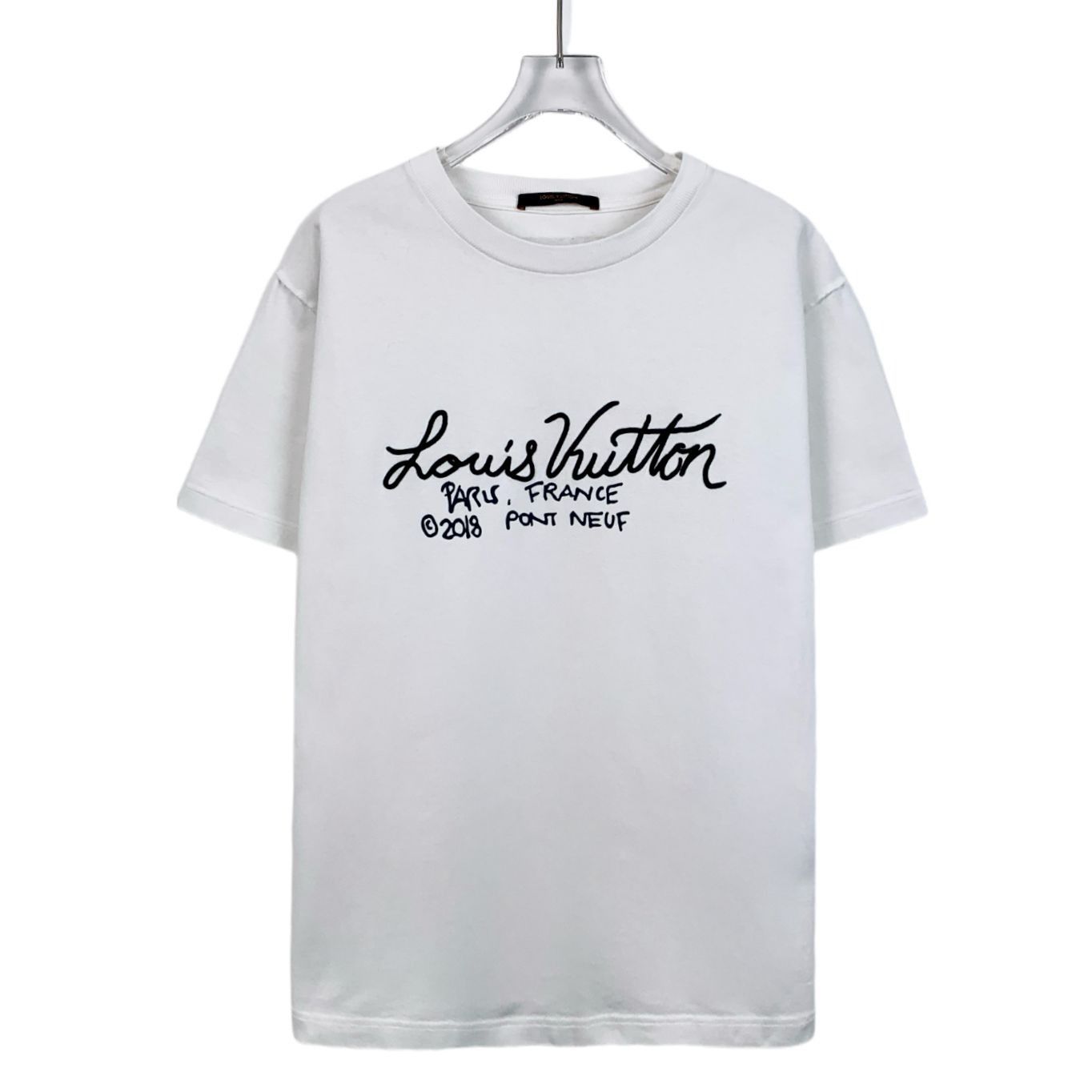 Louis Vuitton Louis Vuitton White Cotton T-Shirt With Black