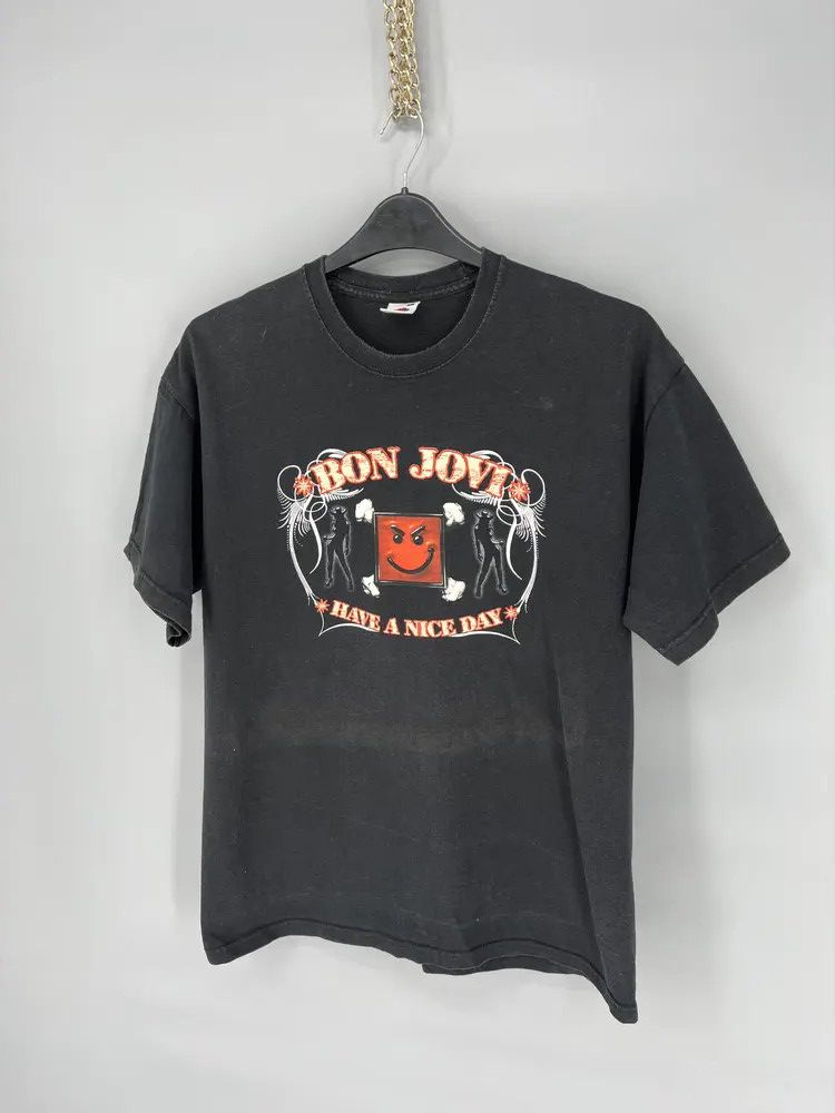 Bon Jovi Vintage Y2K Bon Have A Nice Day 2005 Jovi T-Shirt Size US L / EU 52-54 / 3 - 3 Thumbnail