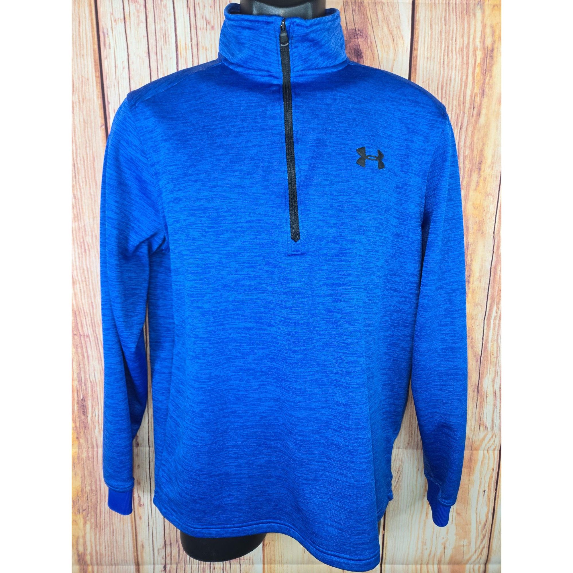 Under Armour Under Armour Blue ColdGear 1/4 Zip Pullover Mens Size Mediu Size US M / EU 48-50 / 2 - 1 Thumbnail