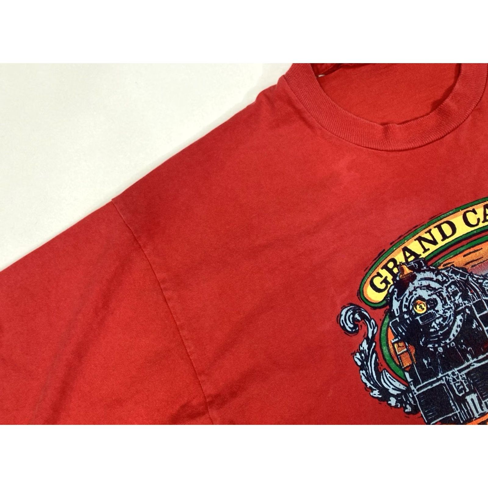 Vintage VINTAGE Grand Canyon Railway Graphic T-shirt Men XL Red USA 90s Single Stitch Size US XL / EU 56 / 4 - 6 Thumbnail