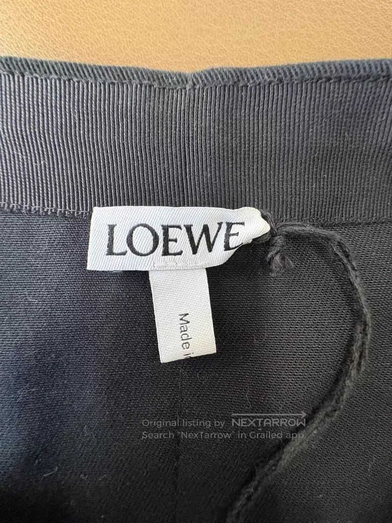 Loewe Loewe 100% cotton, black calf leather tie belt half-skirt Size 24" / US 00 / IT 34 - 4 Thumbnail
