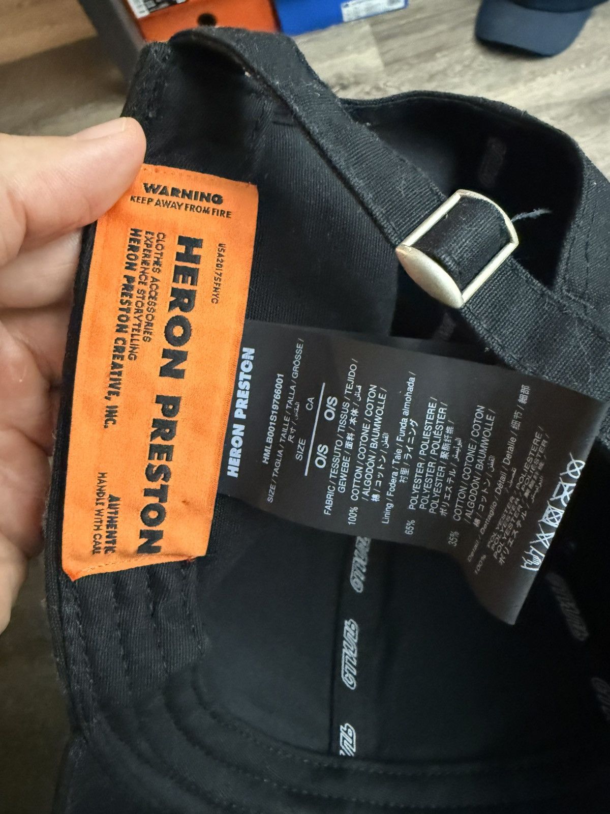 Heron Preston Heron Preston distressed hat Size ONE SIZE - 6 Thumbnail