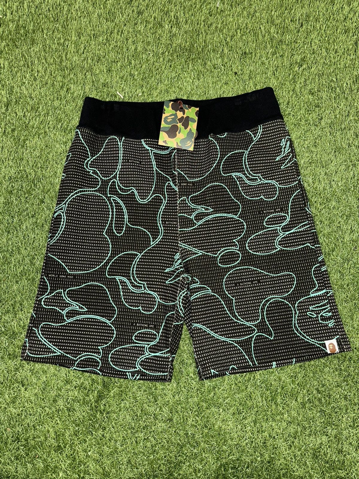 Bape Bape Text Code Camo Shorts Size Medium NEW Size US 30 / EU 46 - 1 Thumbnail