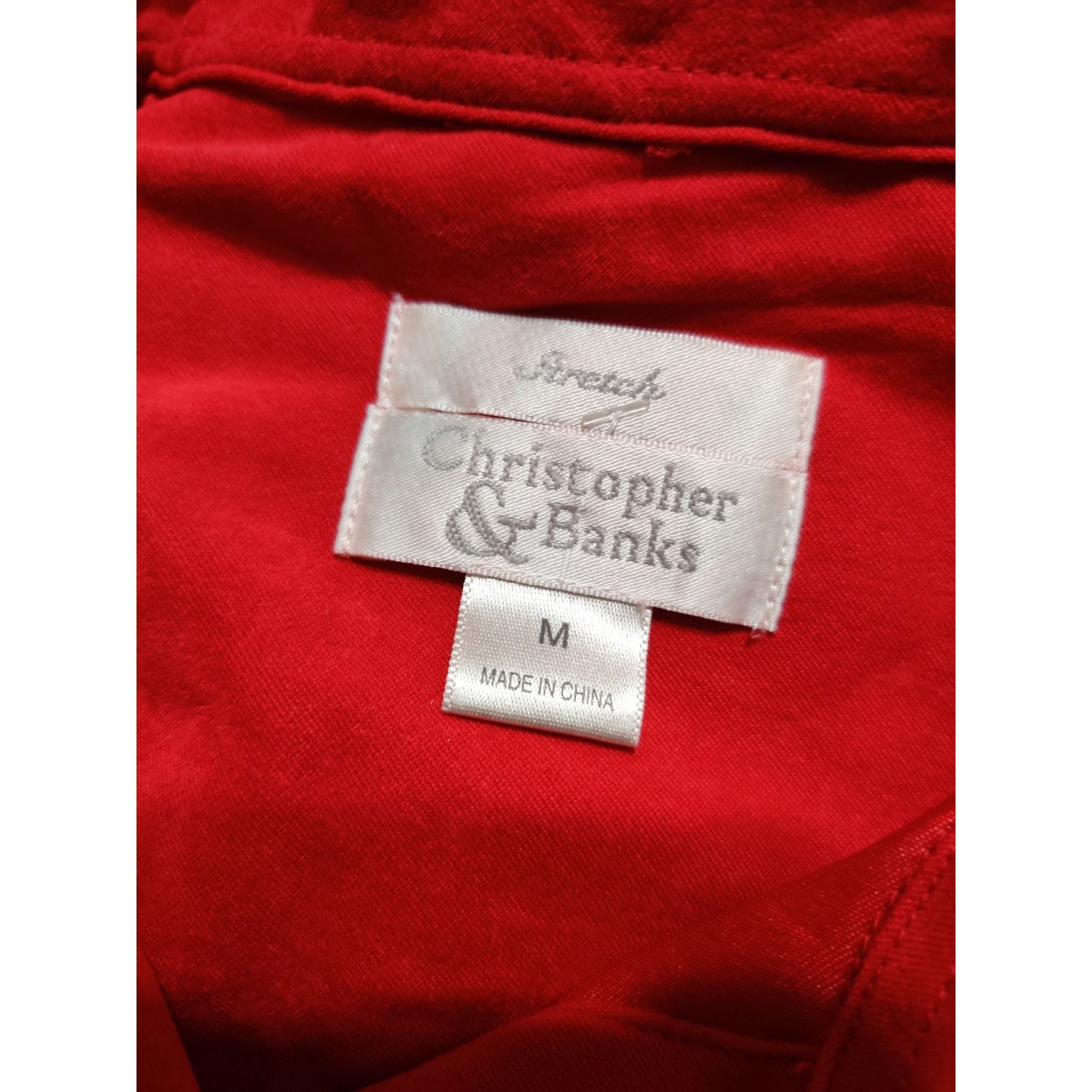 Vintage Vintage Christopher & Banks Shirt Size M Red Snowman Embroid Size M / US 6-8 / IT 42-44 - 10 Thumbnail