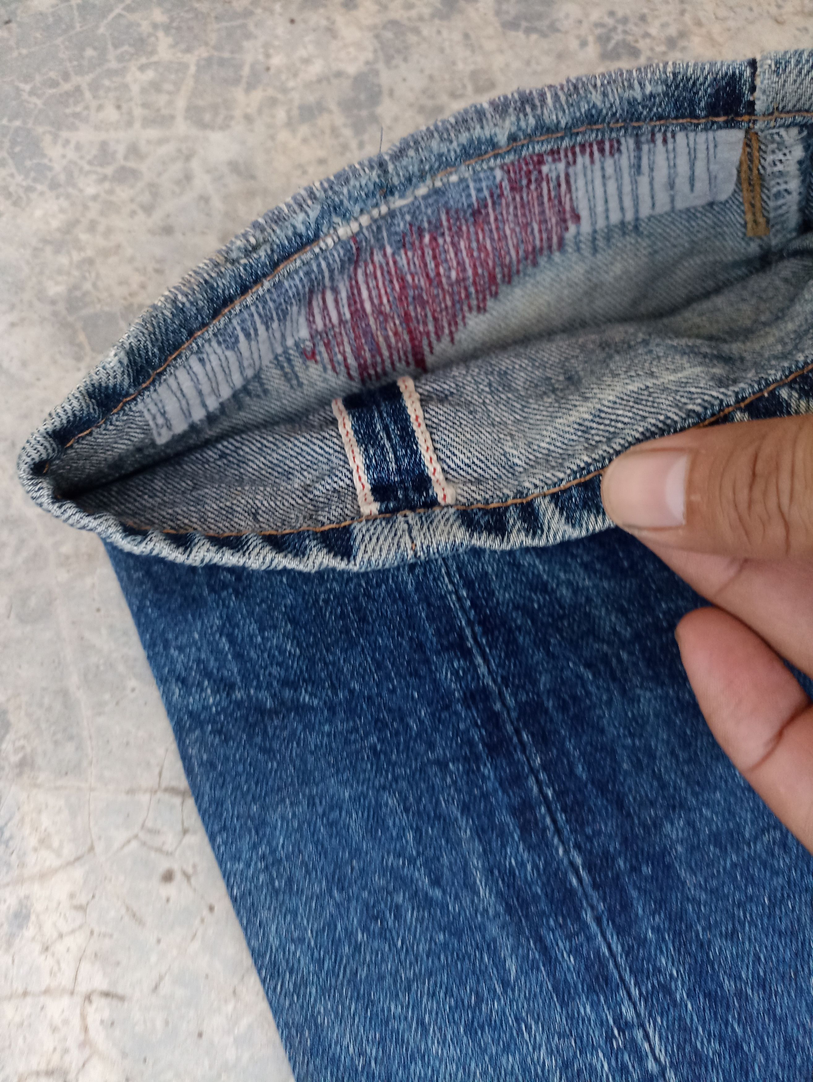Denime Vintage Denime Jeans Distressed Mud washed Faded jeans Japan Size US 30 / EU 46 - 8 Thumbnail
