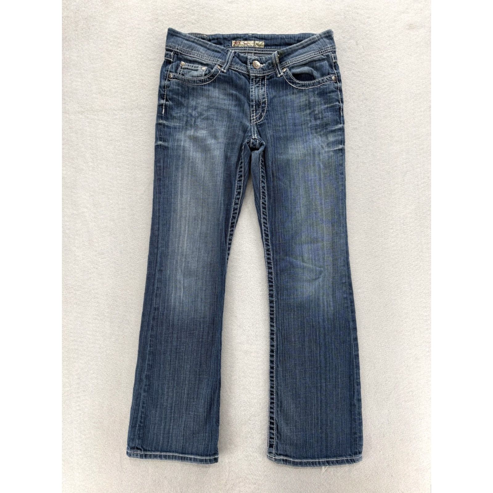 BKE VINTAGE Buckle BKE Kate Bootcut Jeans Womens 28x31.5 Blue Low Rise Stretch Grunge Y2K Size 28" / US 6 / IT 42 - 2 Thumbnail
