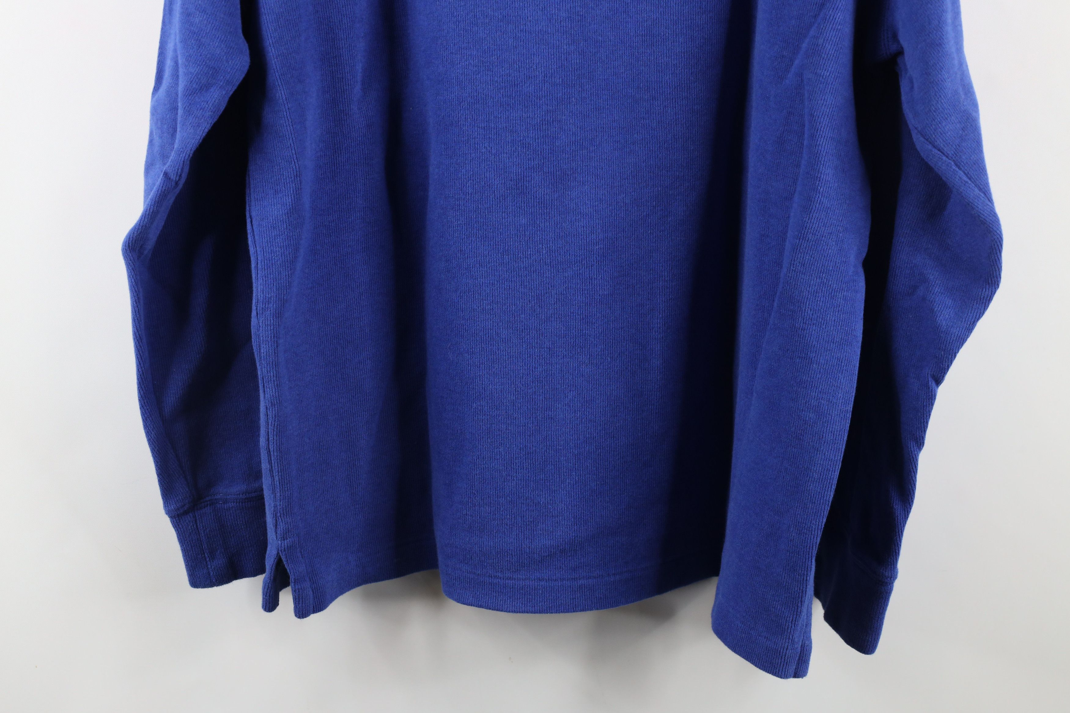 Ralph Lauren × Vintage Vintage 90s Ralph Lauren Cotton Ribbed Knit Half Zip Sweater Size US L / EU 52-54 / 3 - 10 Thumbnail